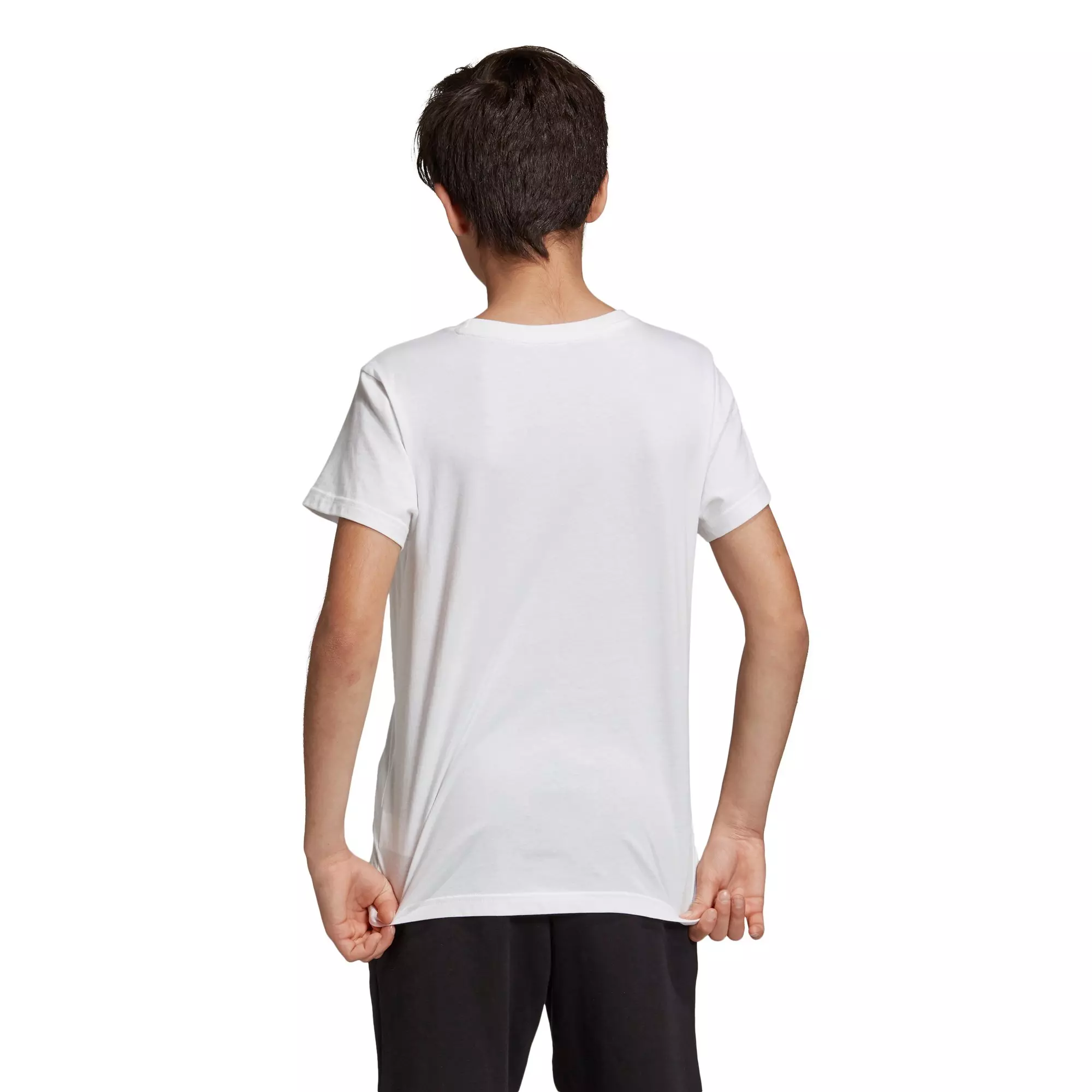 adidas Kids' Trefoil White Tee - WHITE