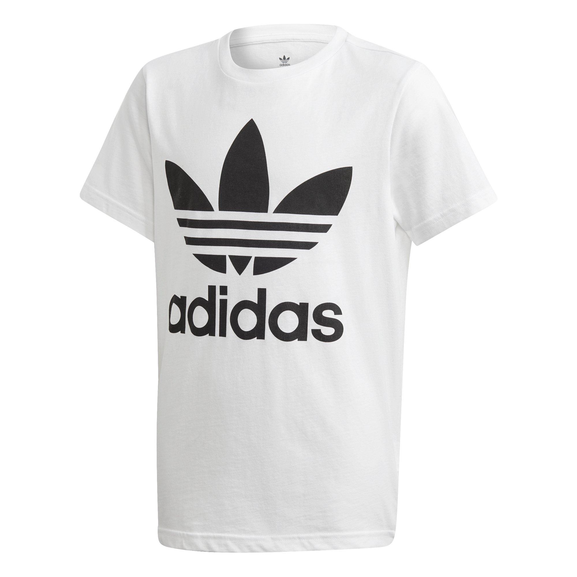 adidas Kids' Trefoil White Tee - WHITE Thumbnail View 3