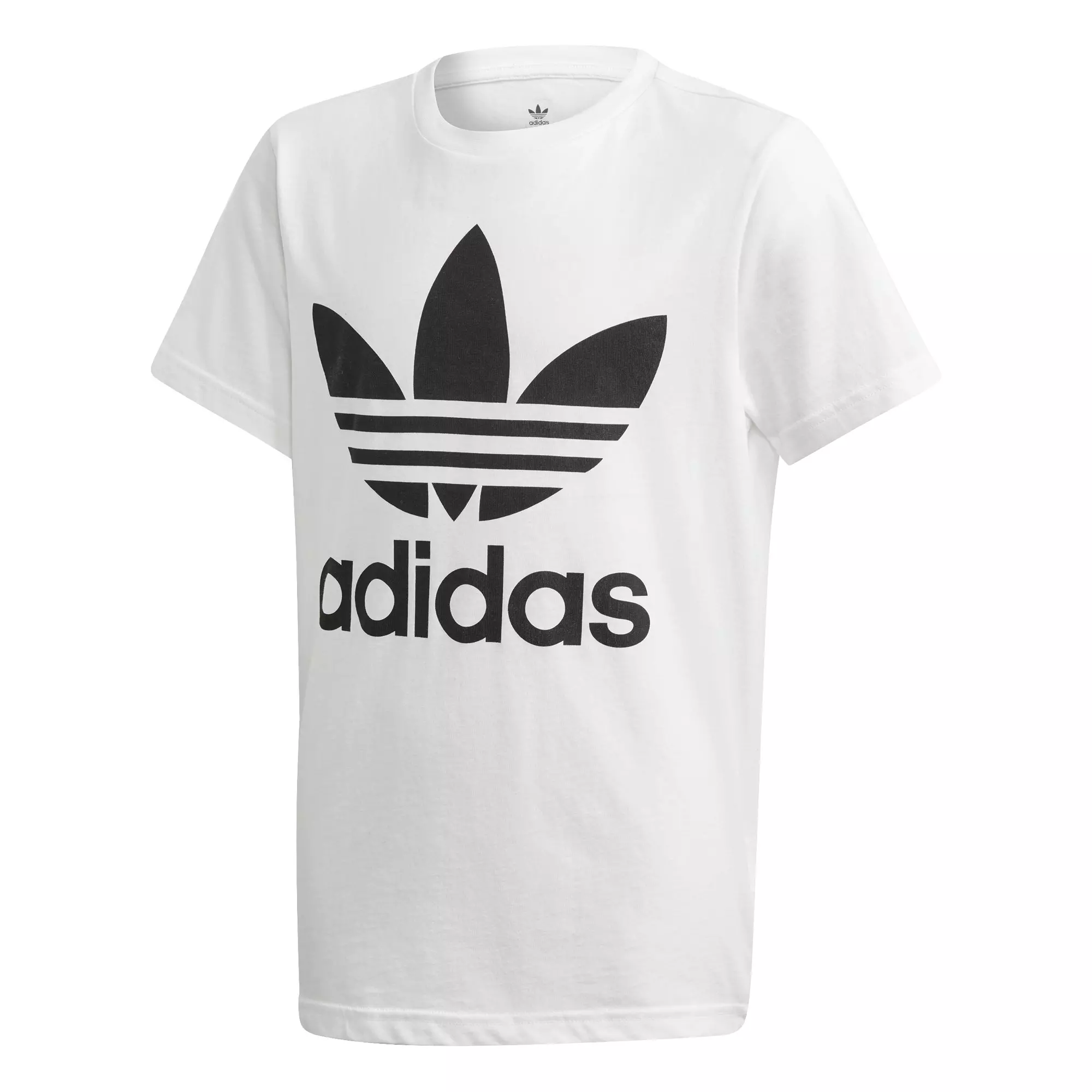 adidas Kids' Trefoil White Tee - WHITE