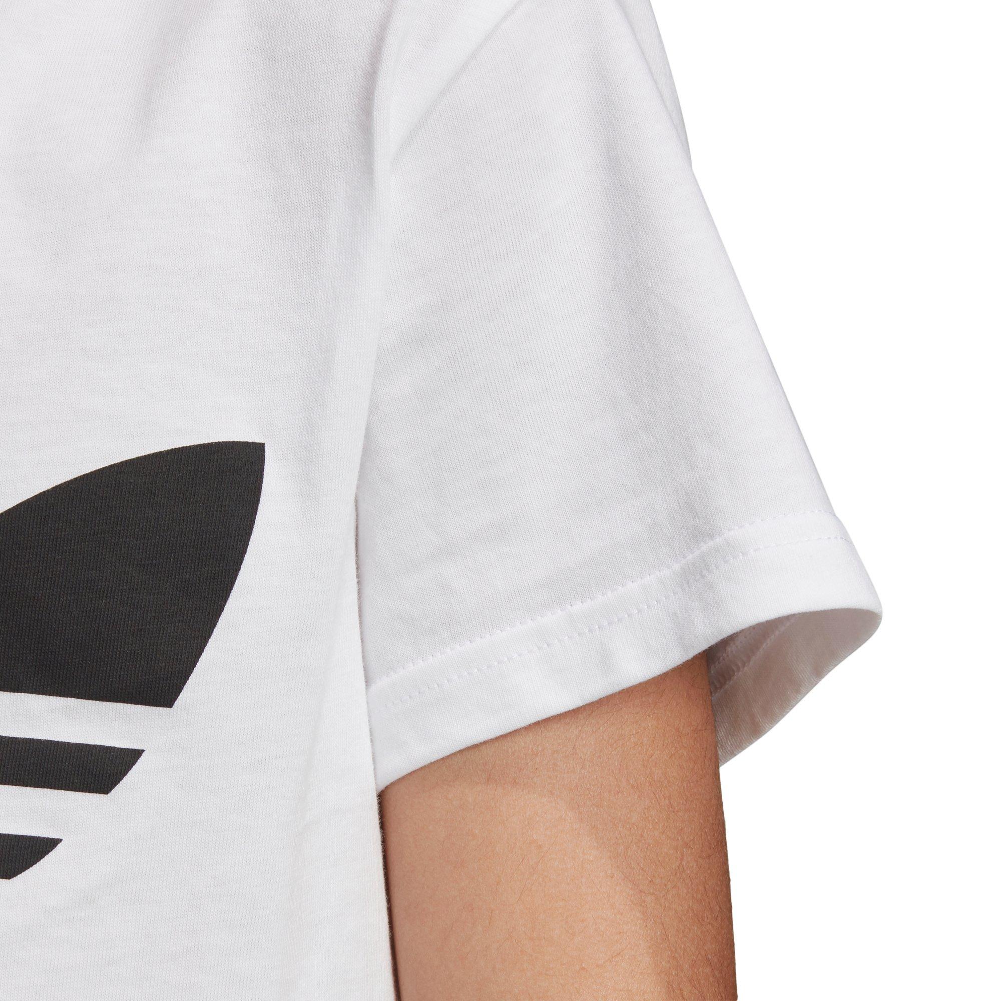 adidas Kids' Trefoil White Tee - WHITE Thumbnail View 6