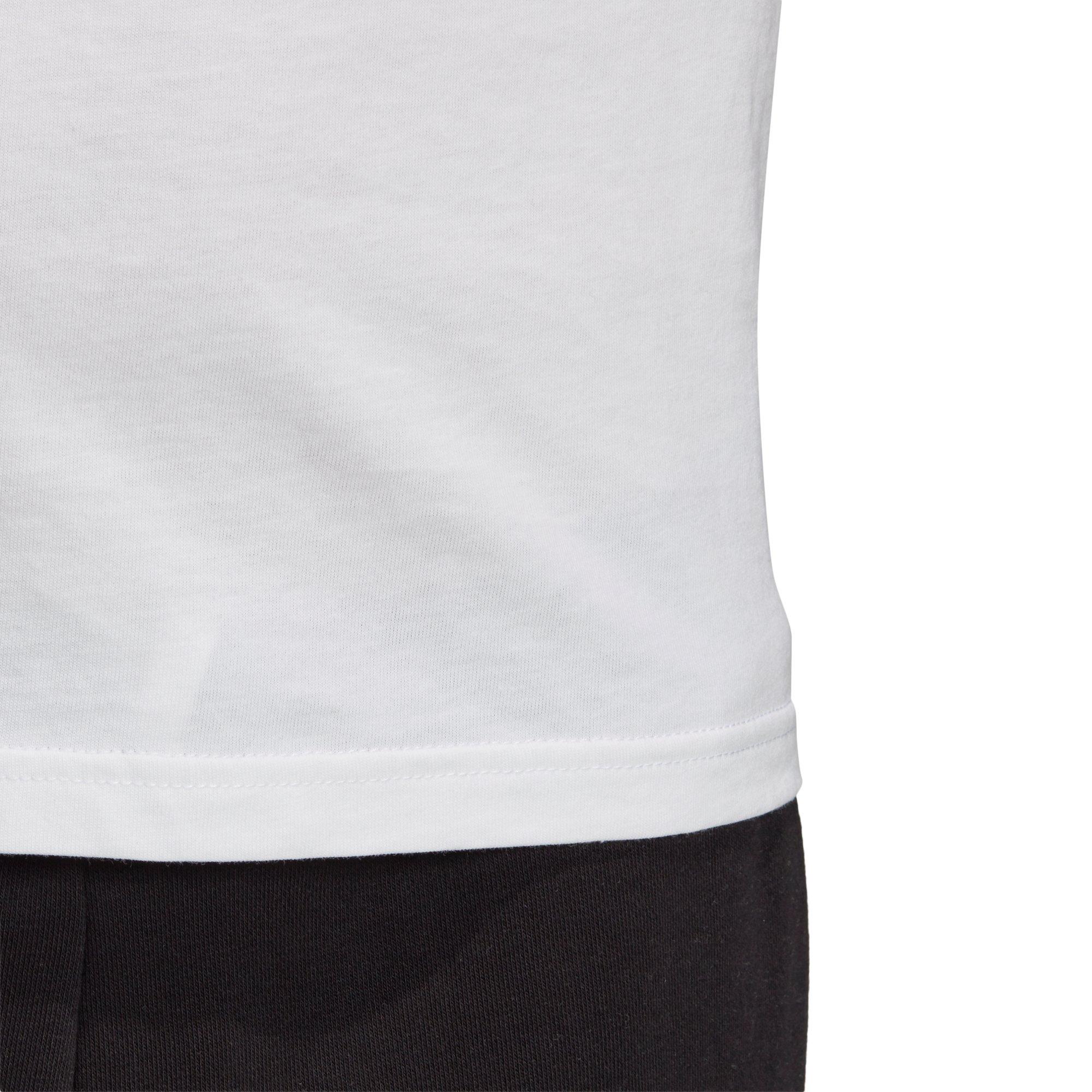 adidas Kids' Trefoil White Tee - WHITE Thumbnail View 7