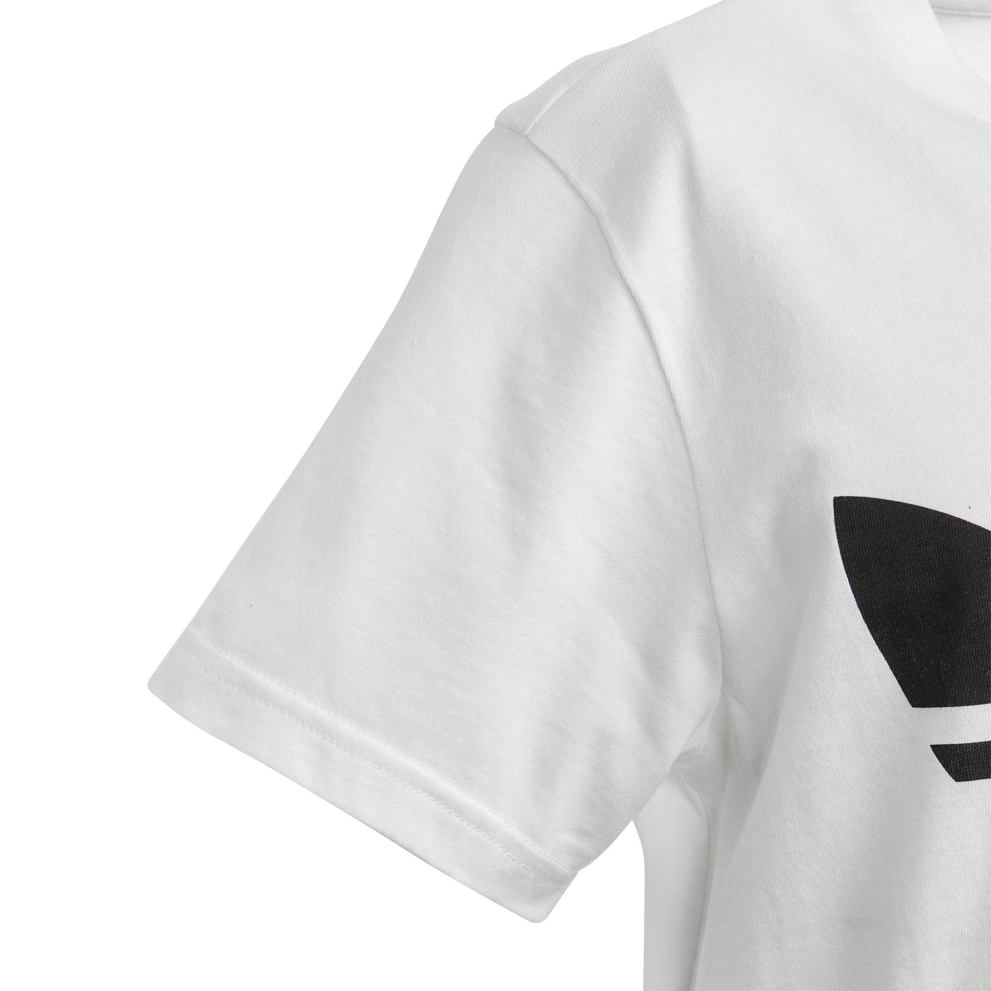 adidas Kids' Trefoil White Tee - WHITE Thumbnail View 9