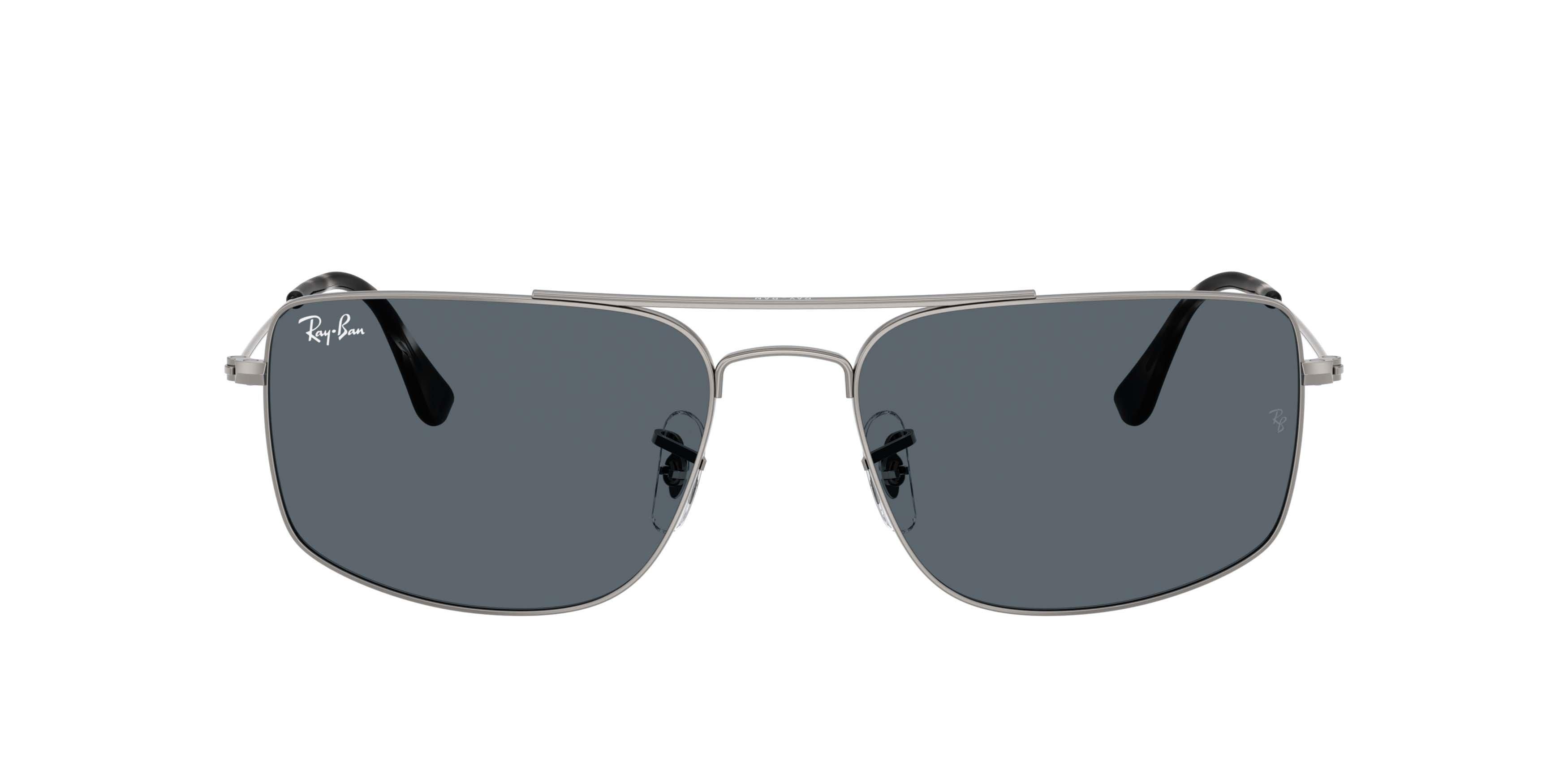 Ray-Ban Explorer III Blue Sunglasses &ndash; Polished Gunmetal - GREY/BLUE Thumbnail View 2