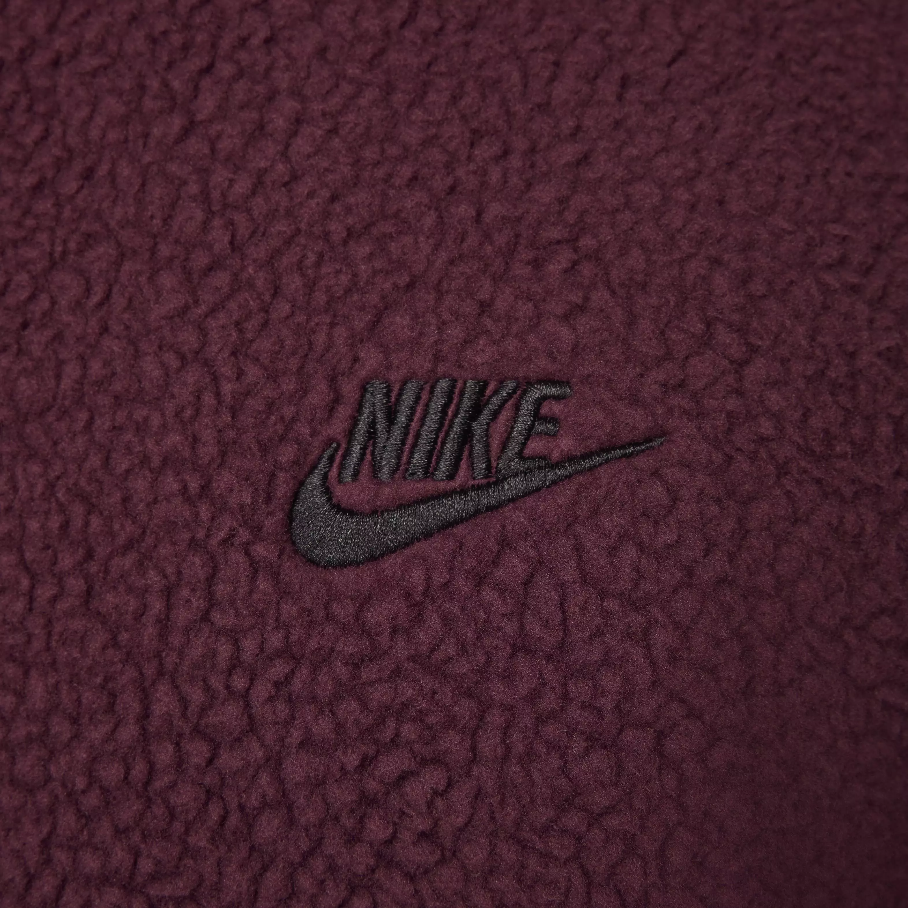 Nike Men's Club Fleece Sherpa Winterized Crew - MAROON