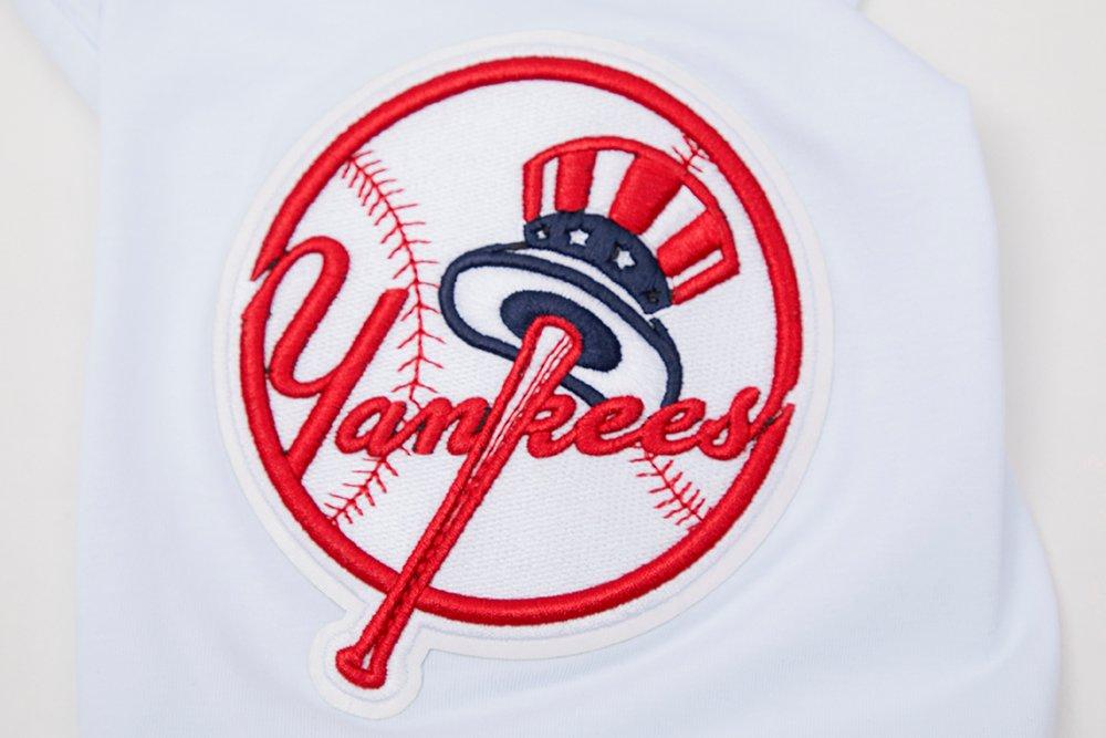 Pro Standard Men's MLB New York Yankees Classic Chenille Top - WHITE Thumbnail View 6