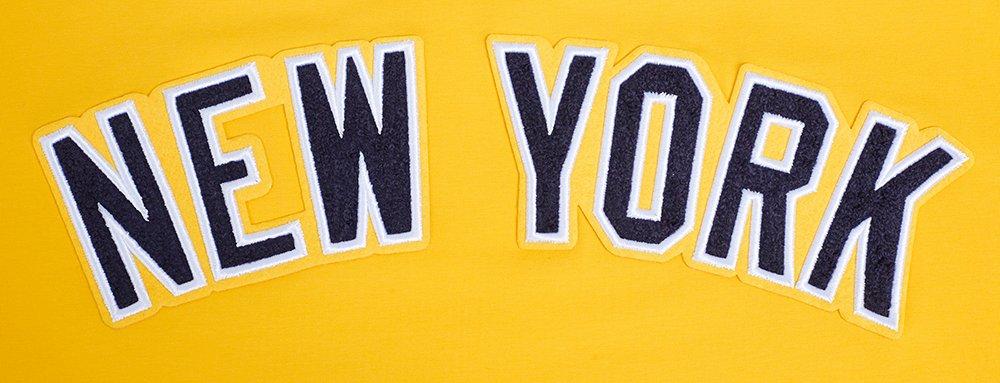 Pro Standard Men's MLB New York Yankees Classic Chenille Top - YELLOW Thumbnail View 5