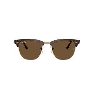 Ray-Ban Clubmaster Classic Dark Brown Sunglasses &ndash; Polished Brown & Gold