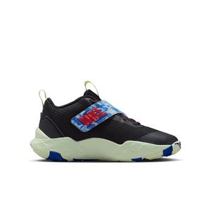 Nike Team Hustle D 12 "Black/Game Royal/Volt Tint/Bright Crimson" Grade School Boys' Basketball Shoe - BLACK/ROYAL/VOLT/CRIMSON