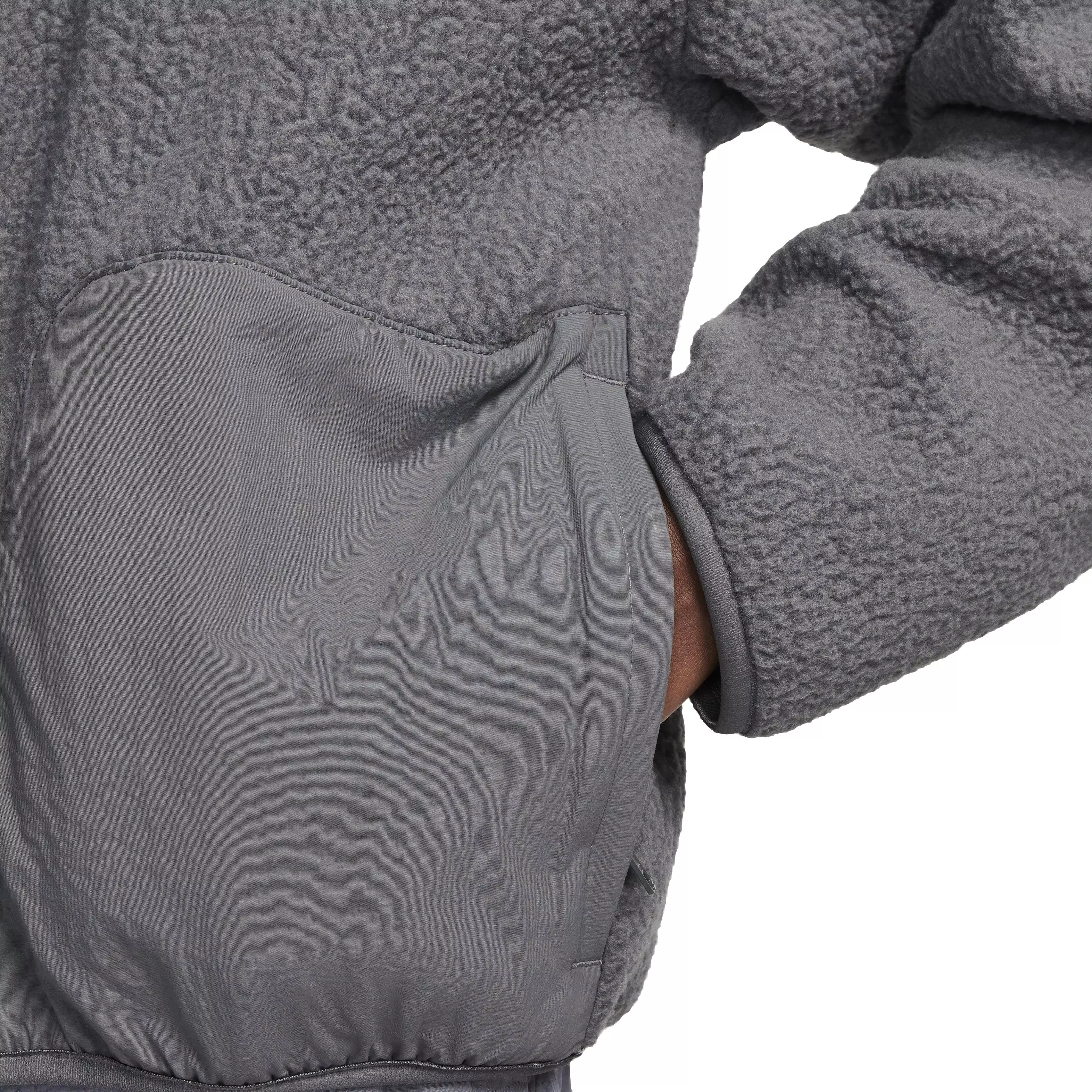 Nike Men's Club Fleece Sherpa Winterized Jacket - GREY