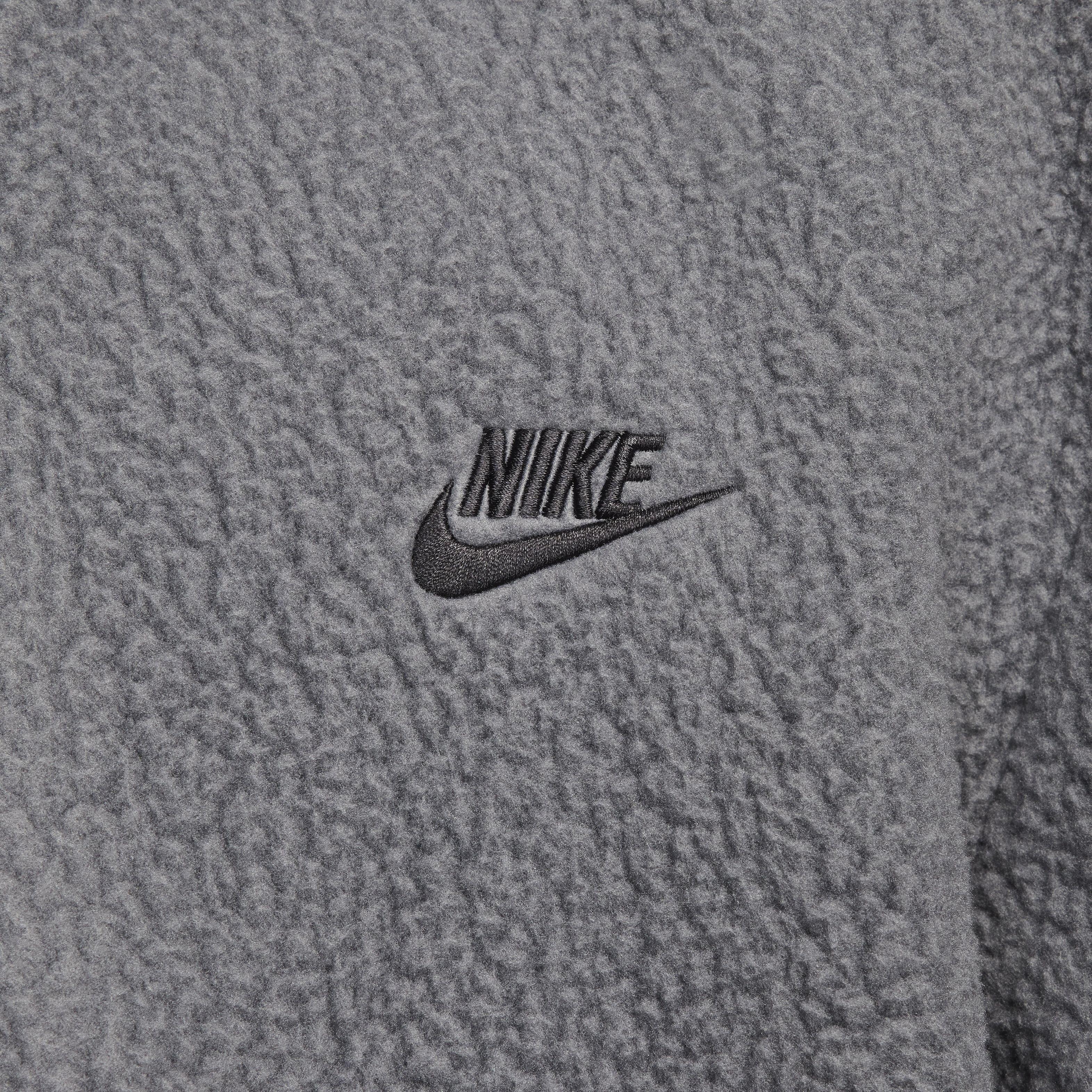 Nike Men's Club Fleece Sherpa Winterized Jacket - GREY Thumbnail View 5