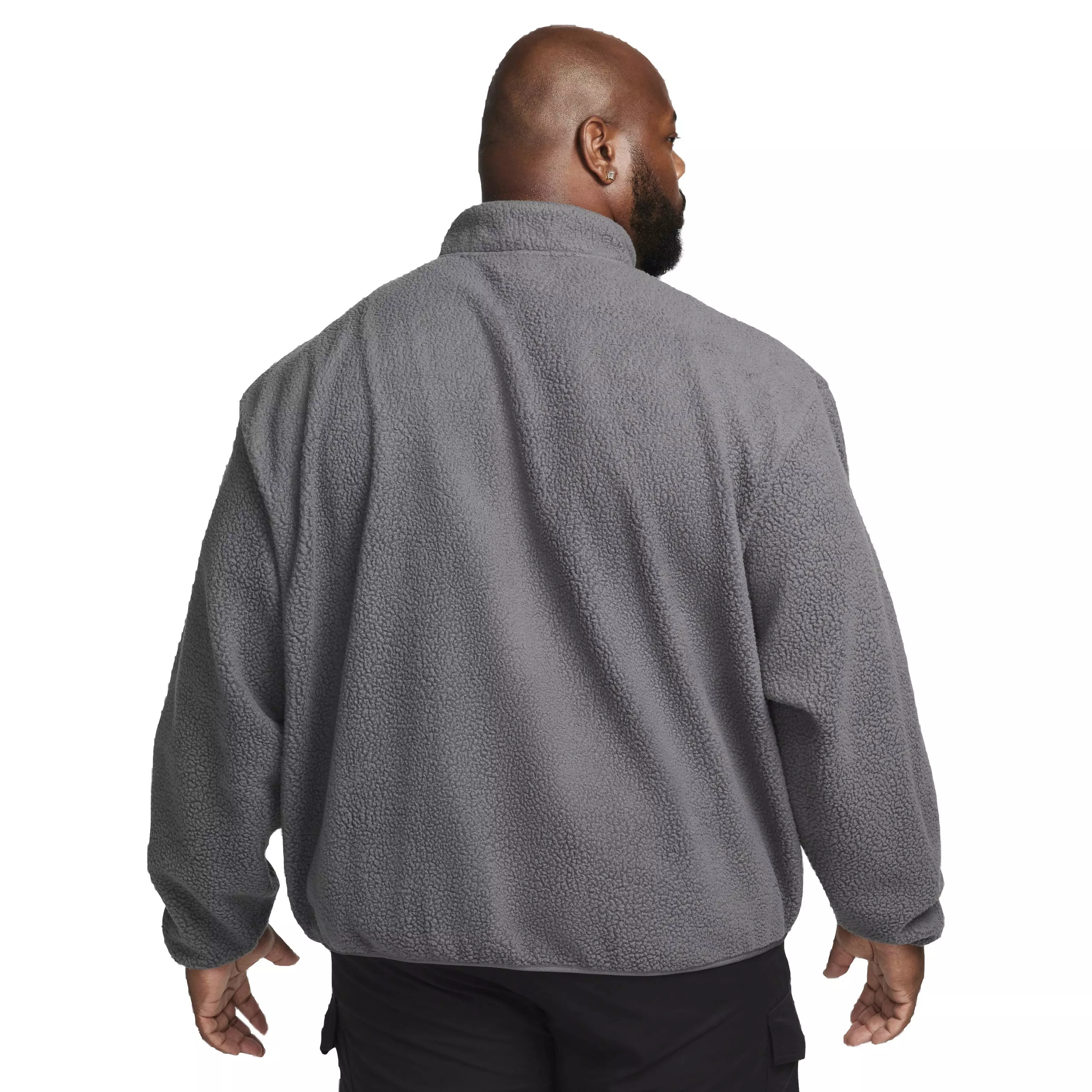 Nike Men's Club Fleece Sherpa Winterized Jacket - GREY