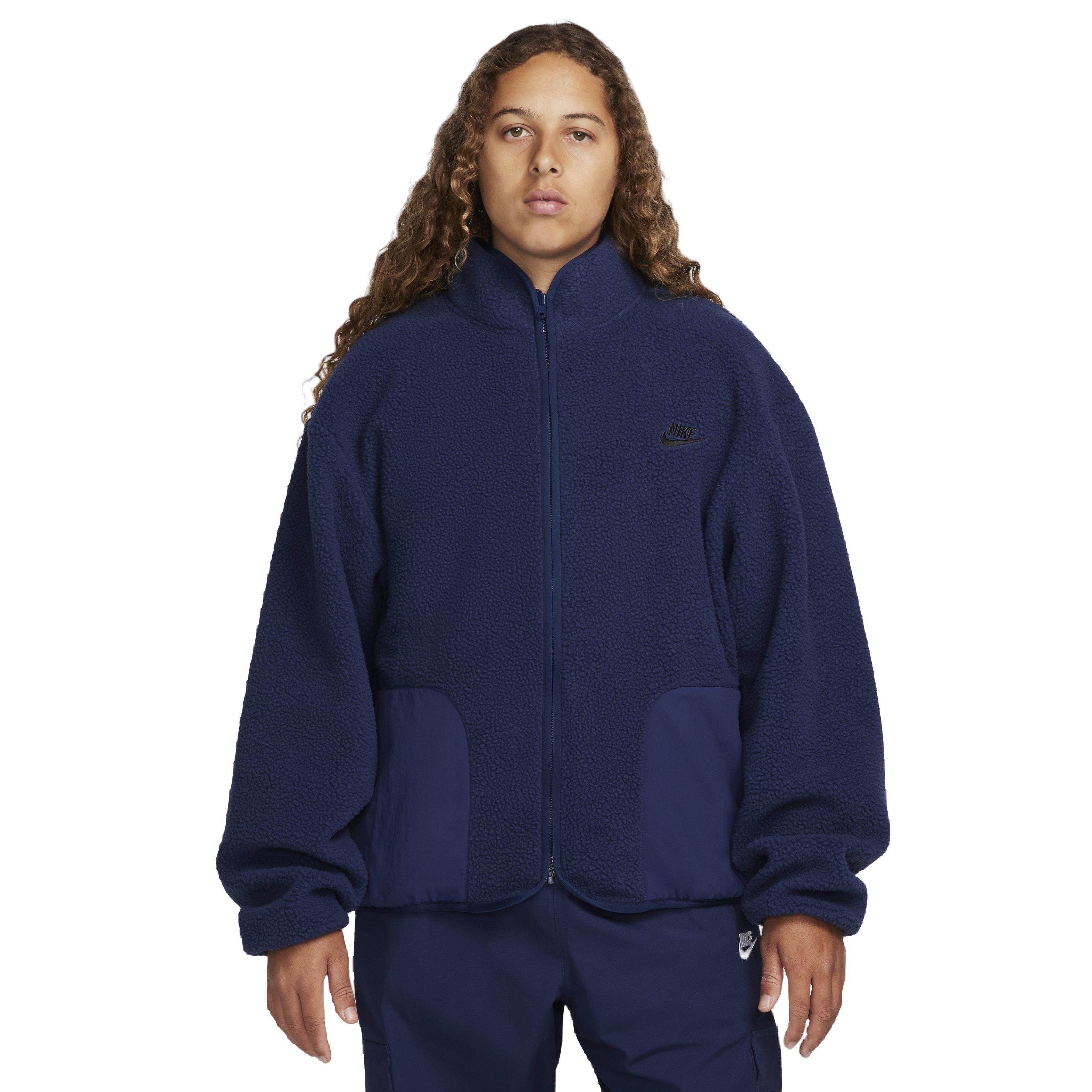 Nike Men's Club Fleece Sherpa Winterized Jacket - NAVY Thumbnail View 1