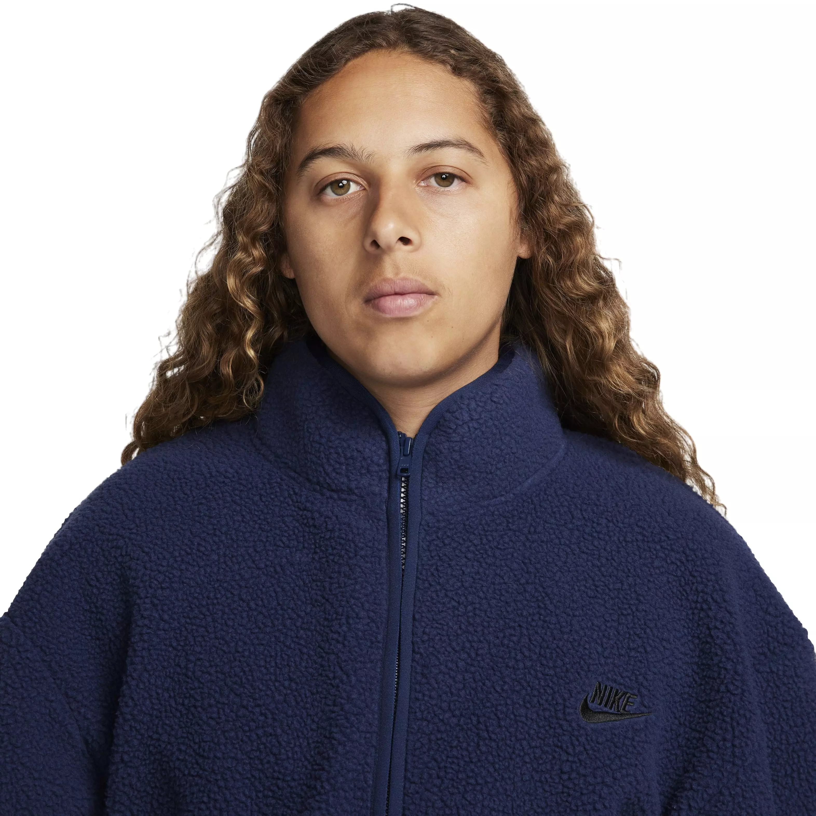 Nike Men's Club Fleece Sherpa Winterized Jacket - NAVY