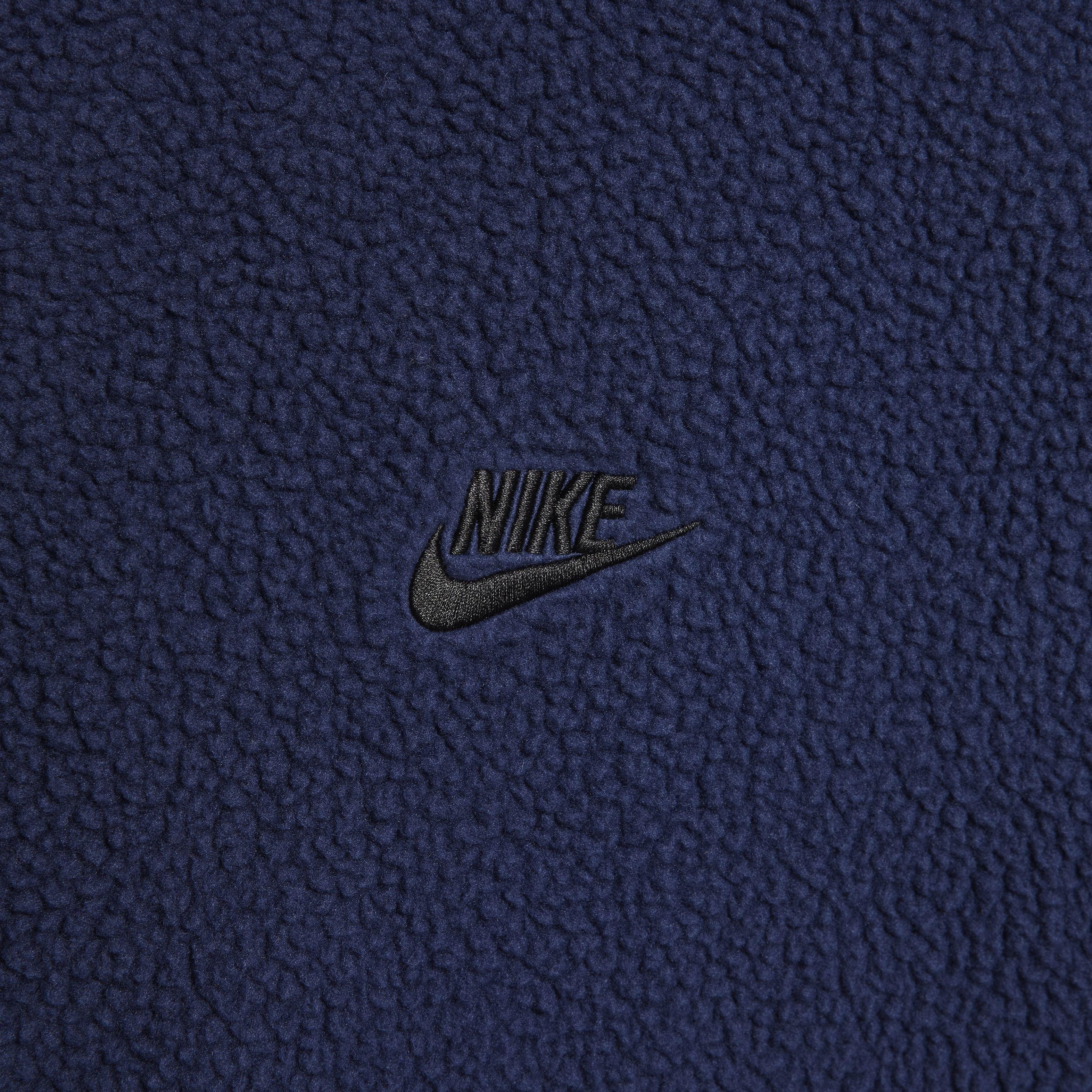 Nike Men's Club Fleece Sherpa Winterized Jacket - NAVY Thumbnail View 4