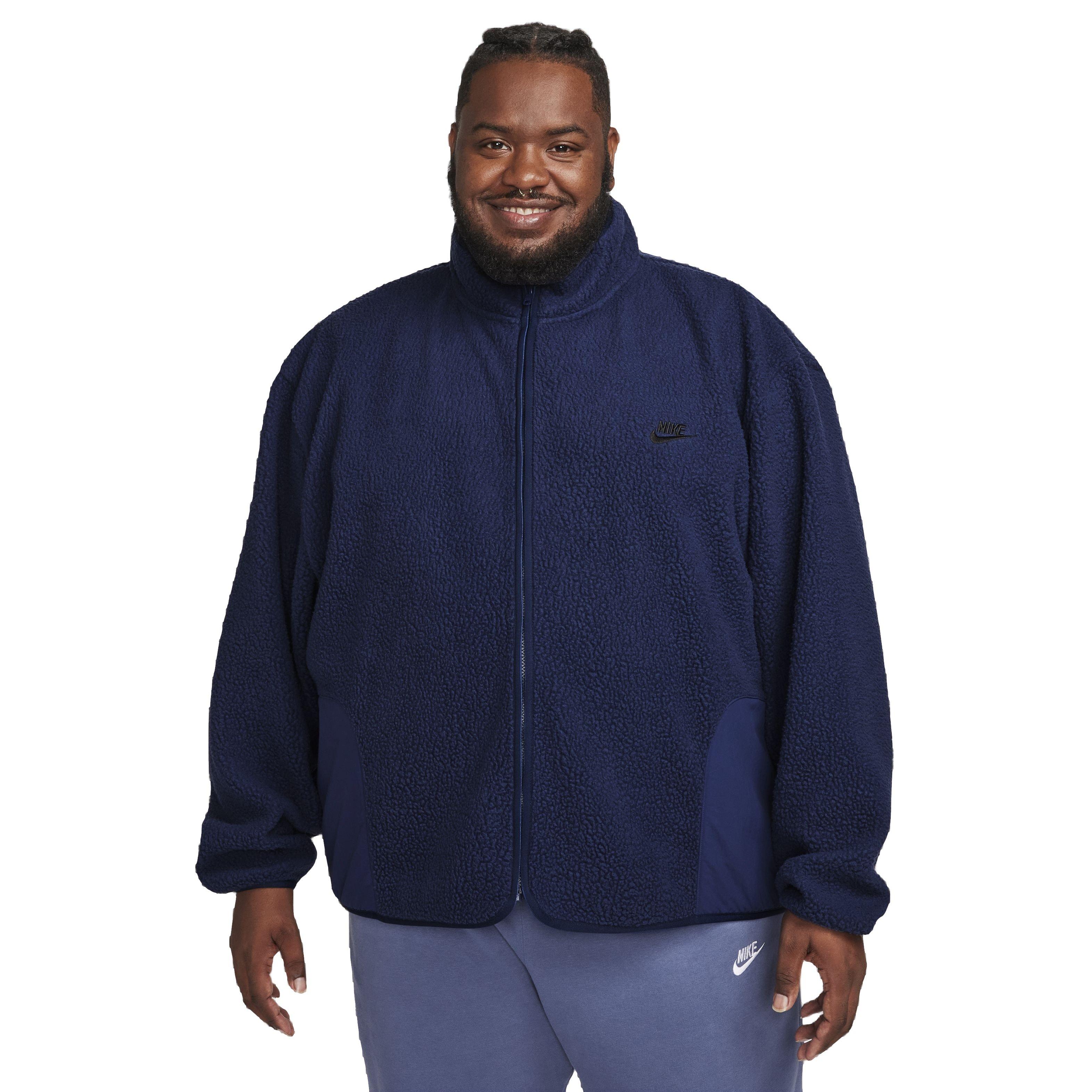 Nike Men's Club Fleece Sherpa Winterized Jacket - NAVY Thumbnail View 8
