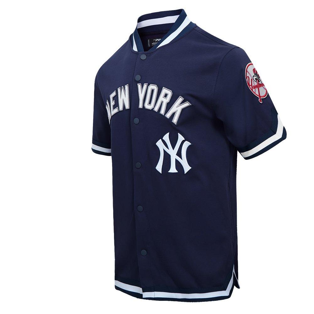 Pro Standard Men's MLB New York Yankees Classic Warm Up Jacket - Navy - NAVY Thumbnail View 3