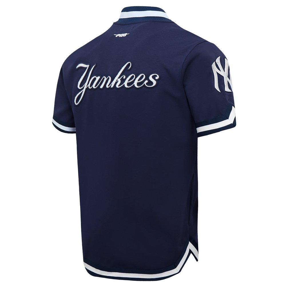 Pro Standard Men's MLB New York Yankees Classic Warm Up Jacket - Navy - NAVY Thumbnail View 4