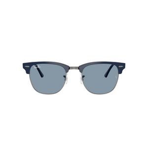 Ray-Ban Clubmaster Classic Blue Sunglasses &ndash; Polished Blue On Gunmetal