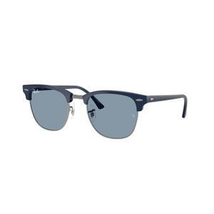 Ray-Ban Clubmaster Classic Blue Sunglasses &ndash; Polished Blue On Gunmetal
