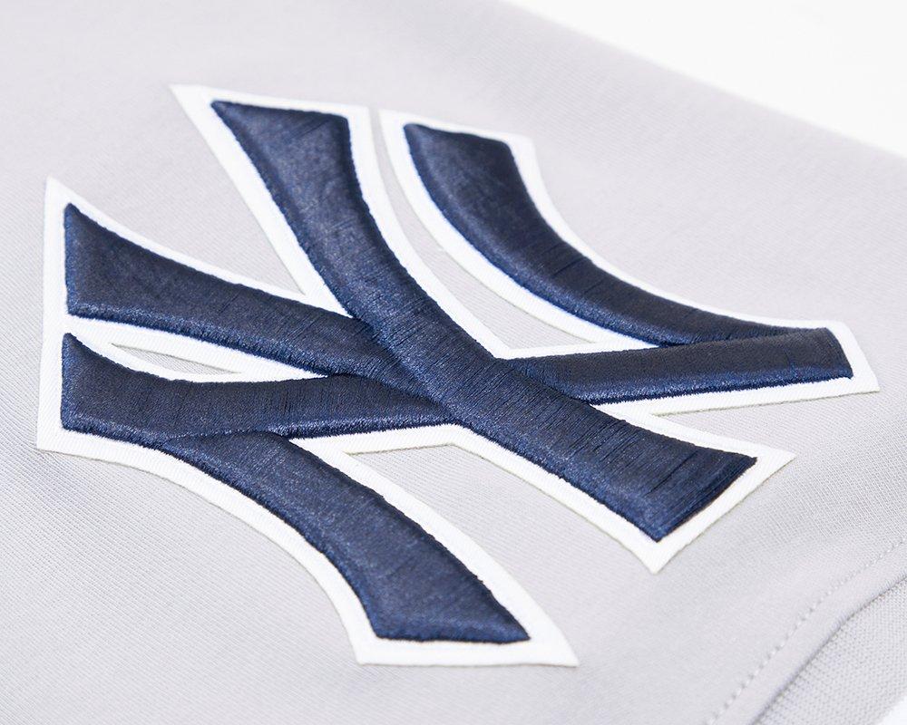 Pro Standard Men's MLB New York Yankees Classic Chenille Striped Sleeve Top - GREY Thumbnail View 7