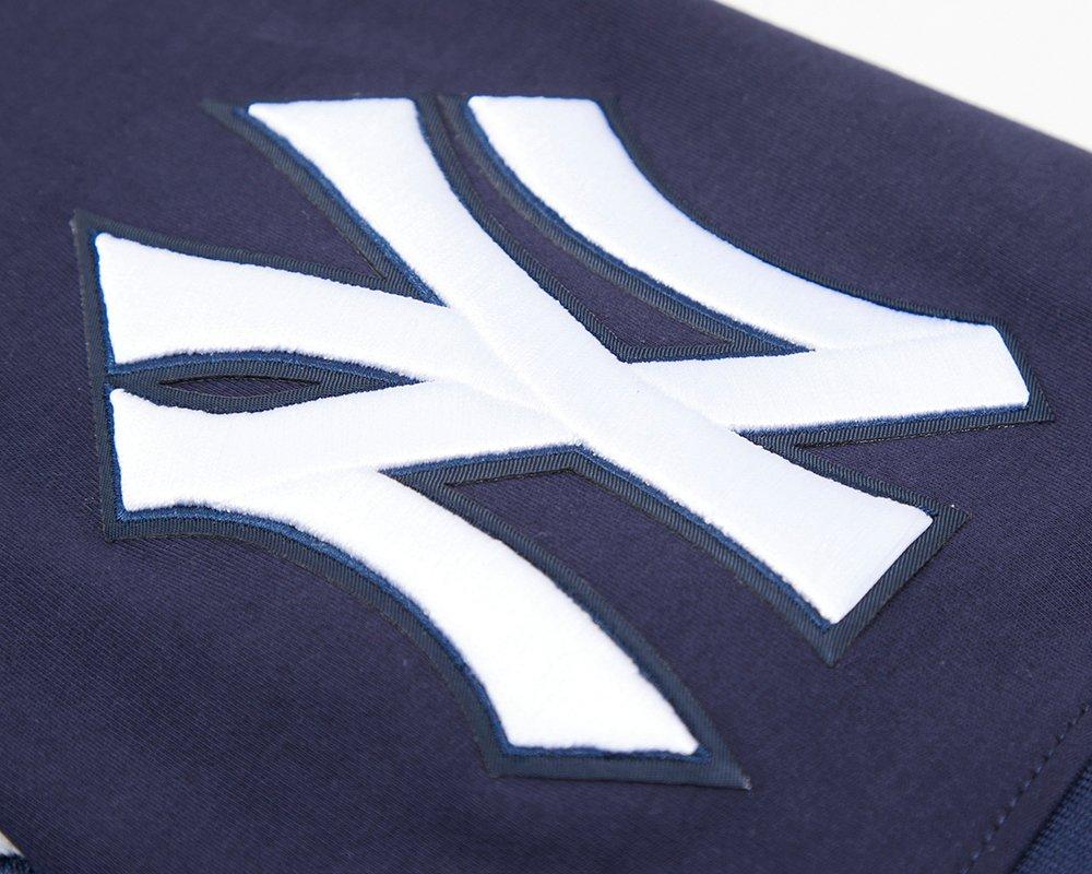 Pro Standard Men's MLB New York Yankees Classic Chenille Striped Sleeve Top - NAVY Thumbnail View 6