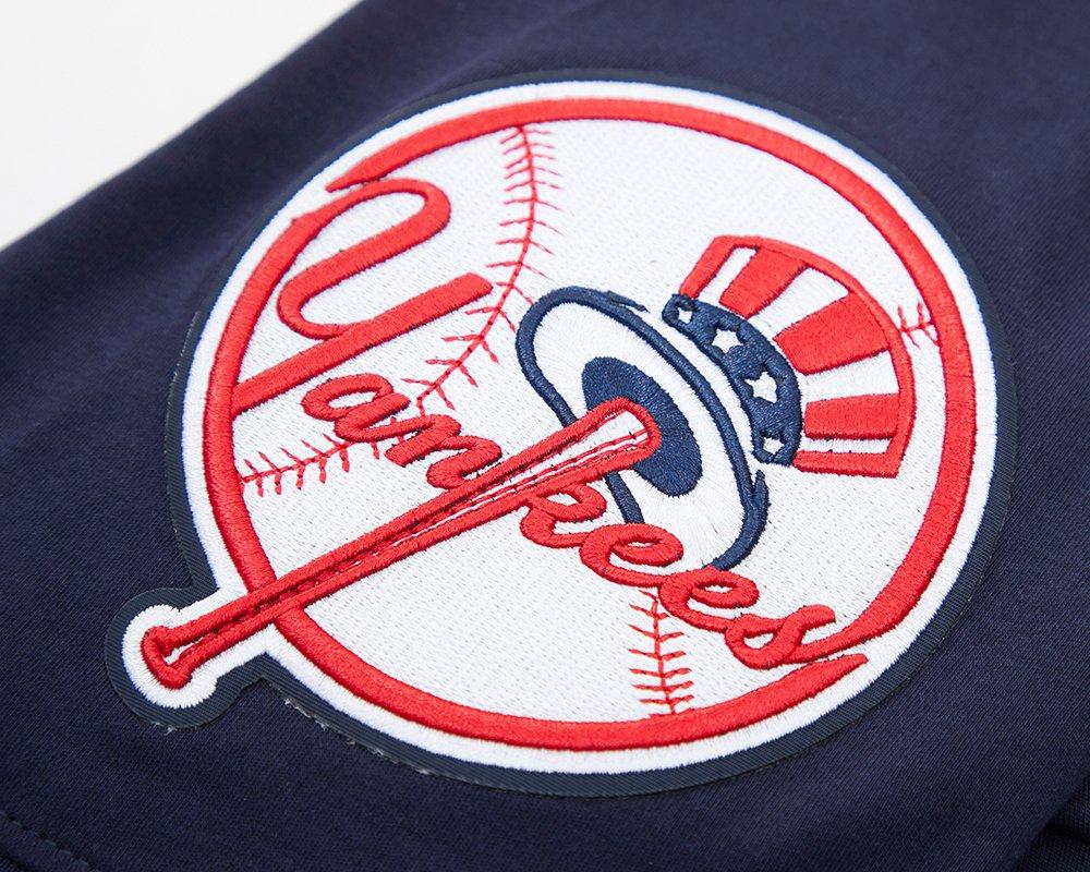 Pro Standard Men's MLB New York Yankees Classic Chenille Striped Sleeve Top - NAVY Thumbnail View 7