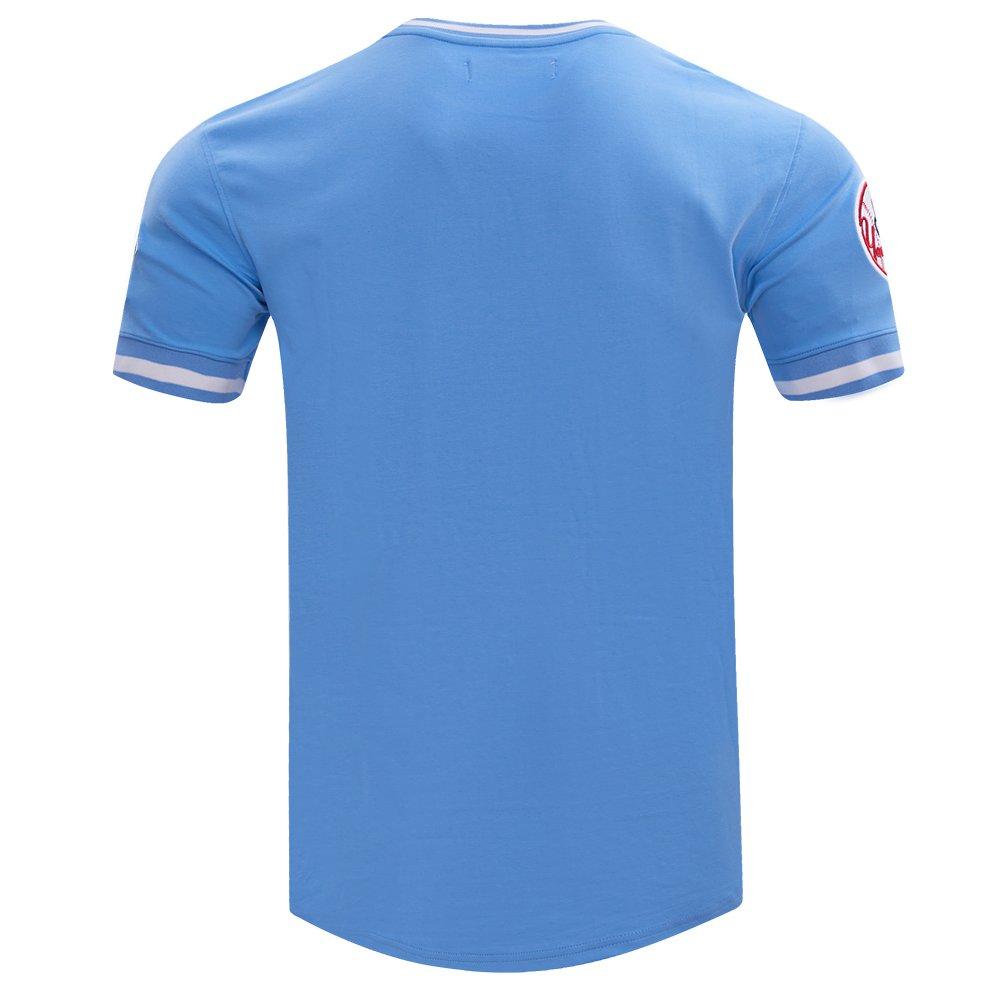 Pro Standard Men's MLB New York Yankees Classic Chenille Striped Sleeve Top - BLUE Thumbnail View 2