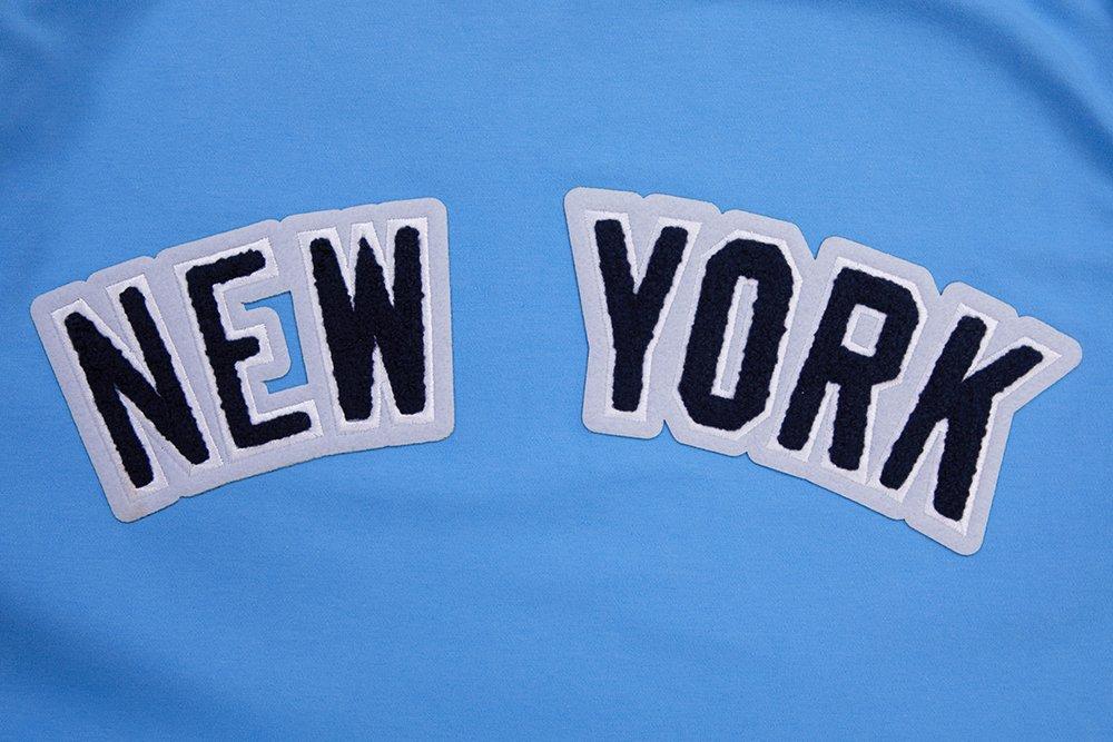 Pro Standard Men's MLB New York Yankees Classic Chenille Striped Sleeve Top - BLUE Thumbnail View 5