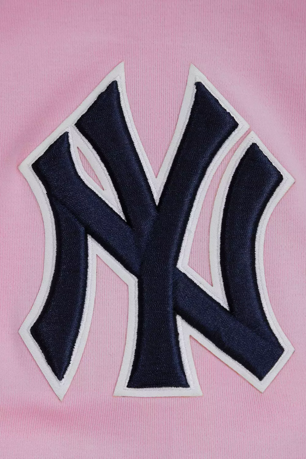 Pro Standard Men's MLB New York Yankees Classic Chenille Striped Sleeve Top - PINK