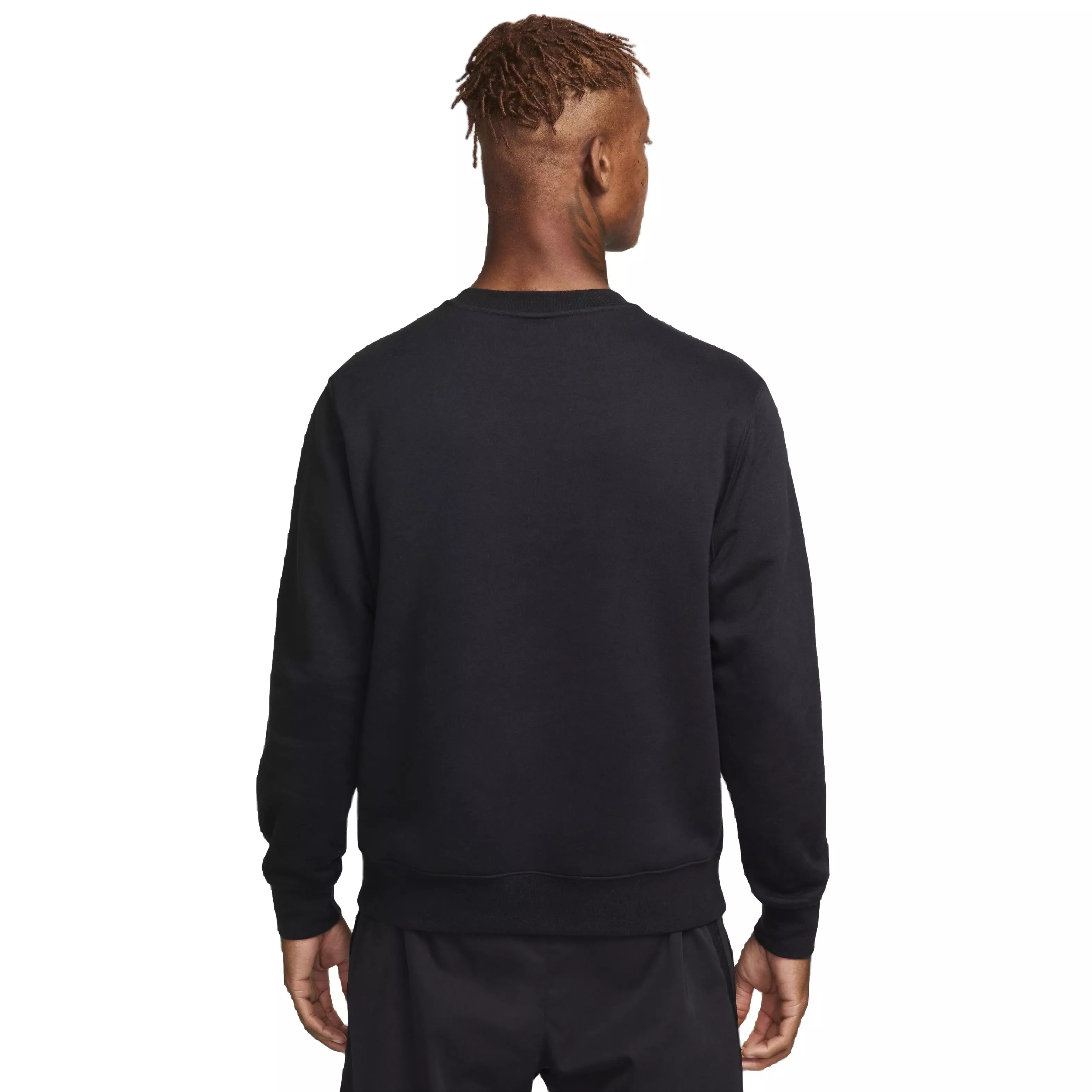 Nike Men's Club Fleece Crew - BLACK