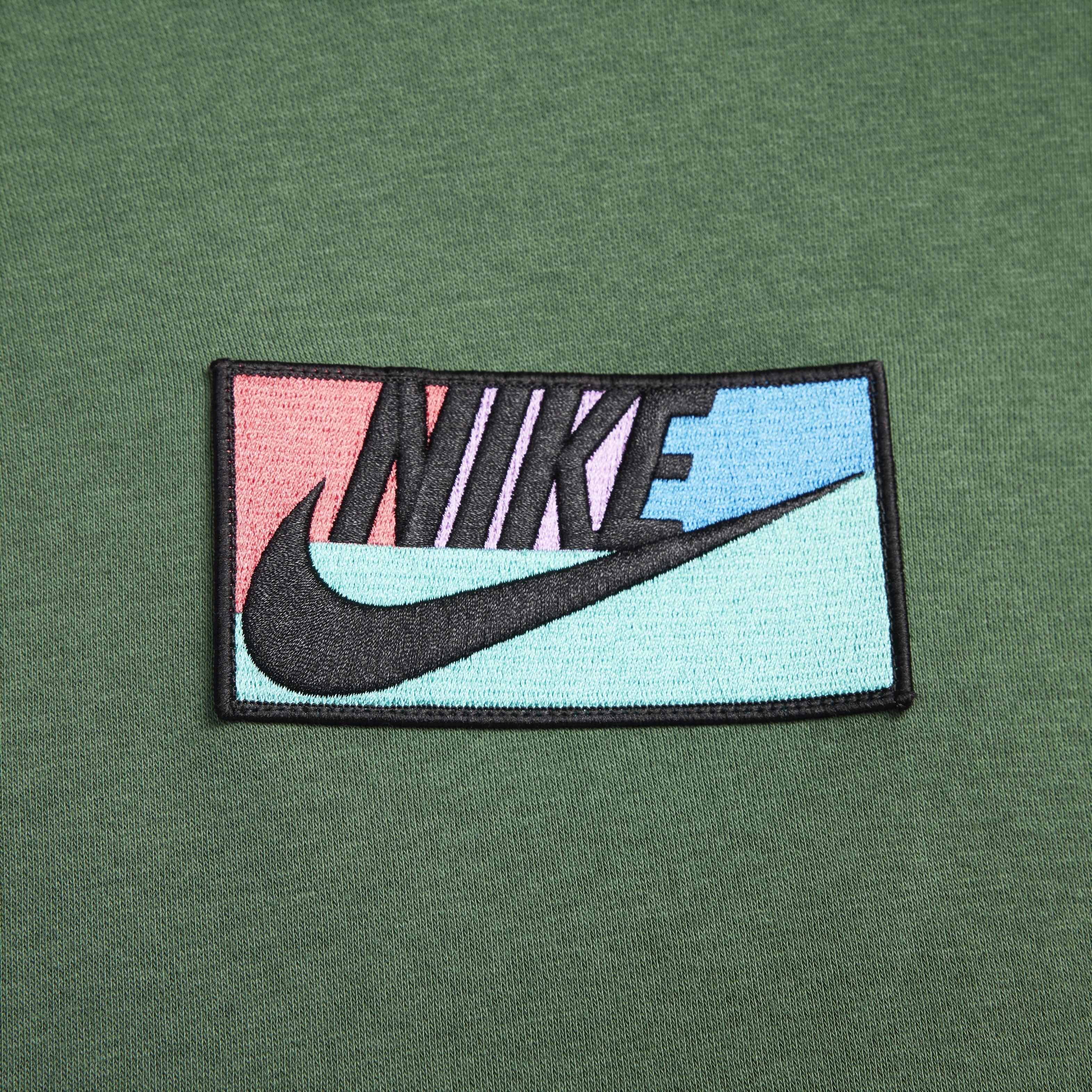 Nike Men's Club Fleece Crew - GREEN Thumbnail View 8