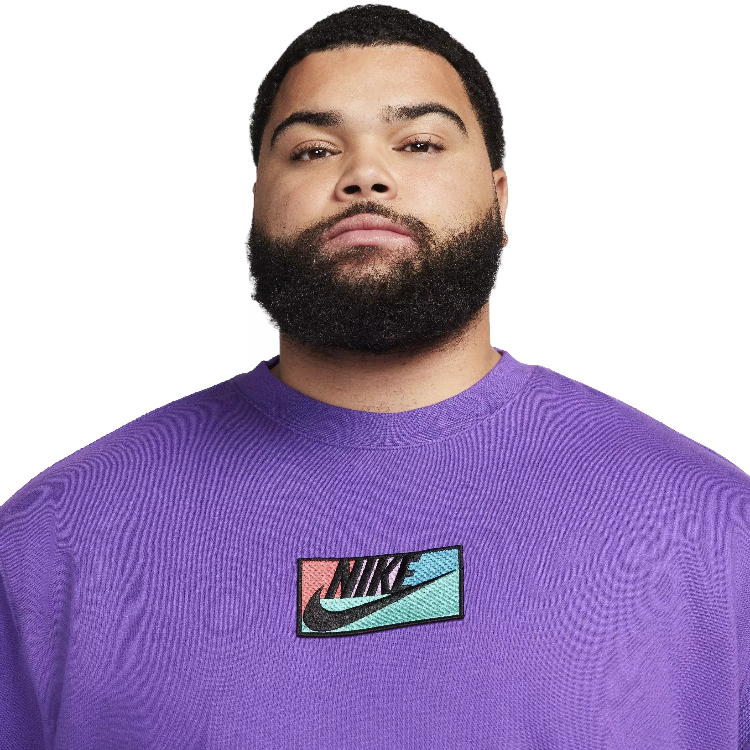 Nike Men's Club Fleece Crew - PURPLE