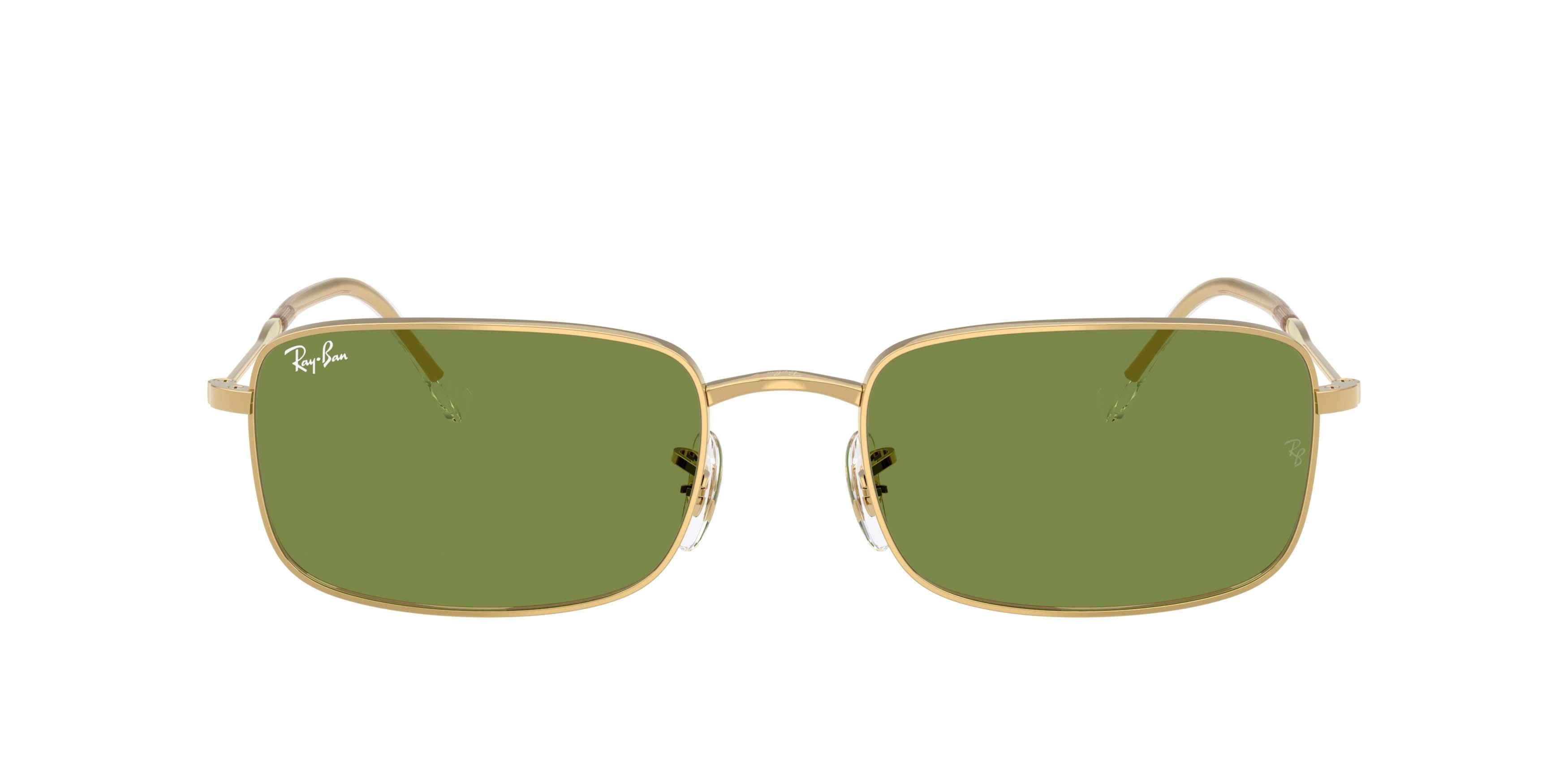 Ray-Ban RB3746 Green Sunglasses &ndash; Polished Arista Gold - GOLD/GREEN Thumbnail View 2