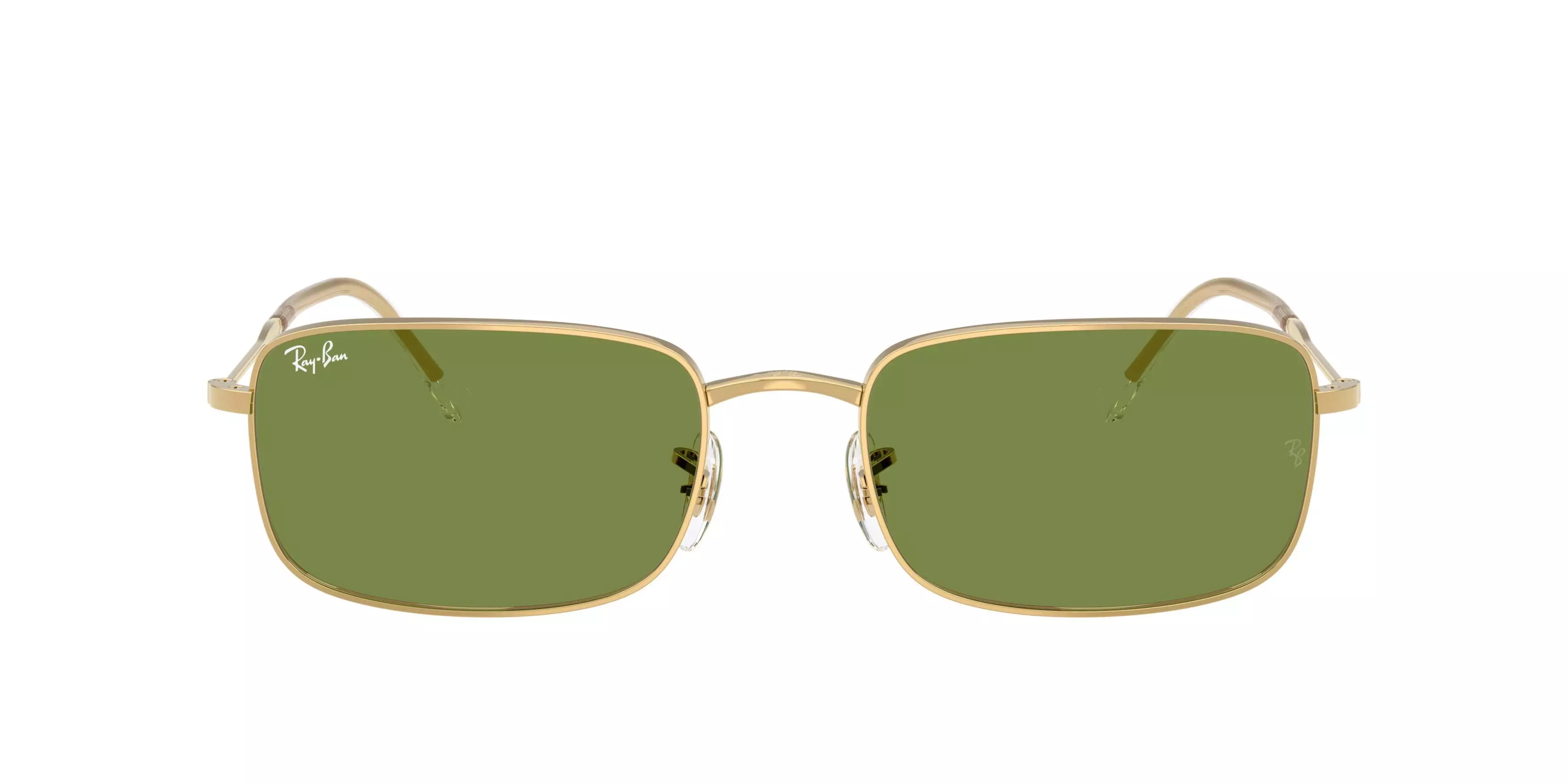 Ray-Ban RB3746 Green Sunglasses &ndash; Polished Arista Gold - GOLD/GREEN