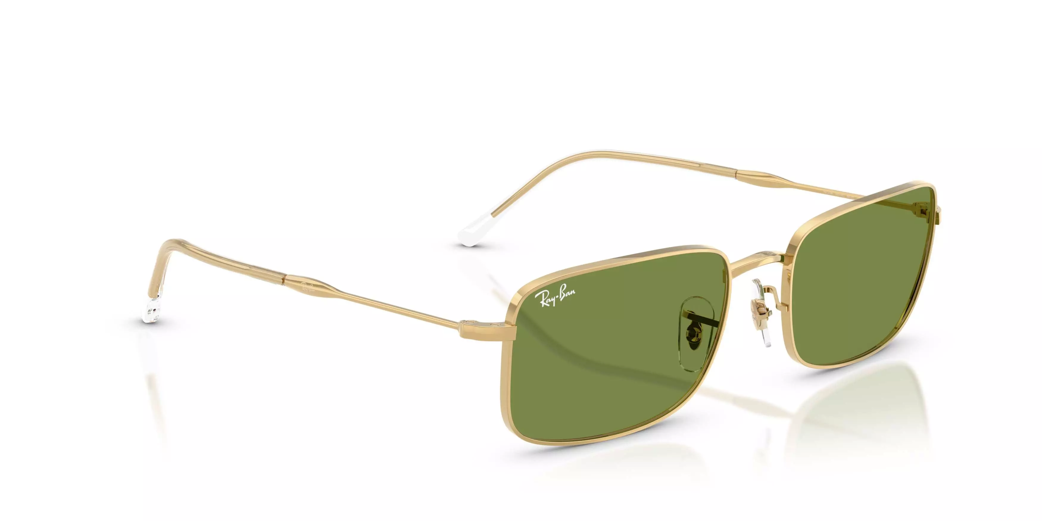 Ray-Ban RB3746 Green Sunglasses &ndash; Polished Arista Gold - GOLD/GREEN