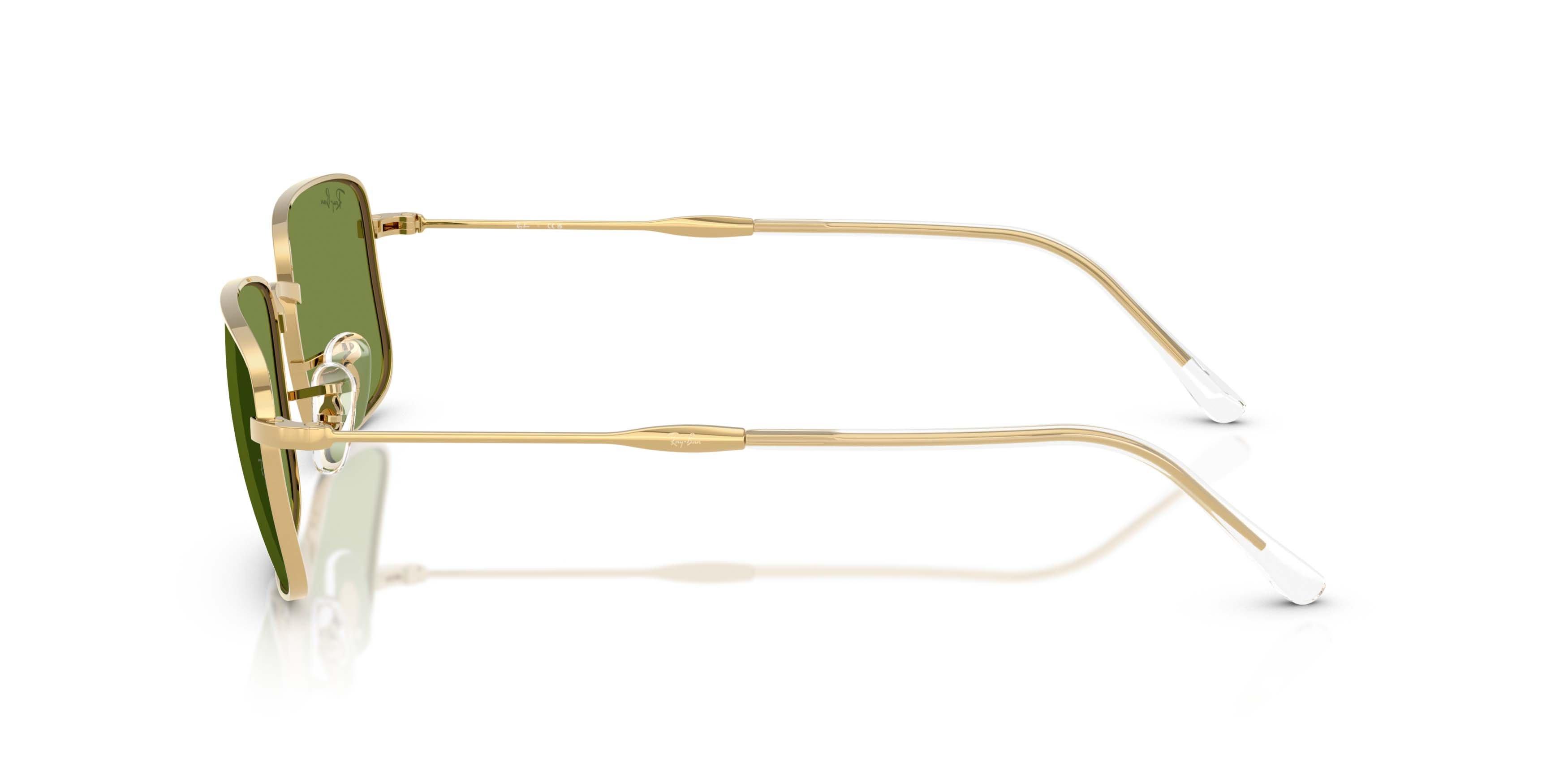 Ray-Ban RB3746 Green Sunglasses &ndash; Polished Arista Gold - GOLD/GREEN Thumbnail View 6