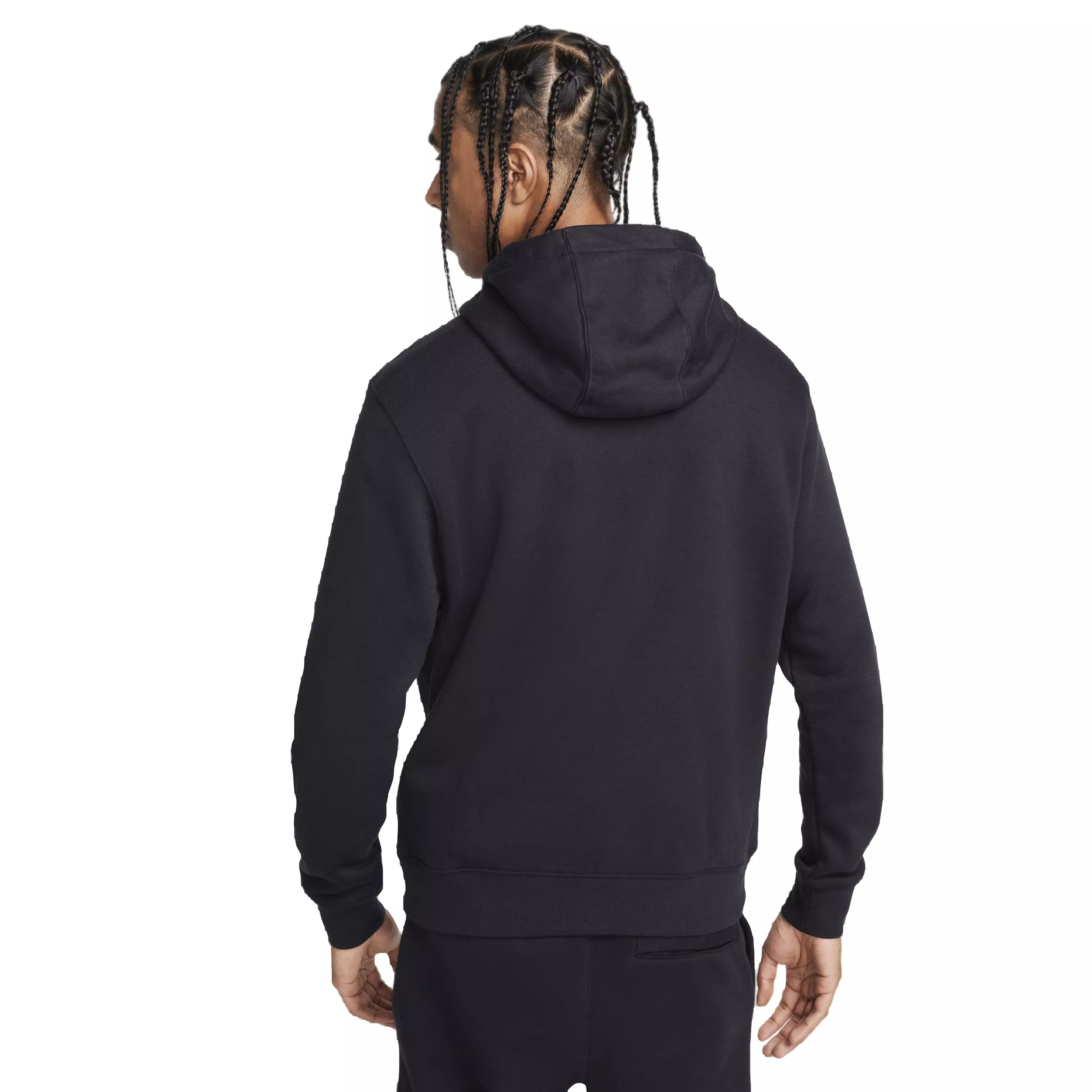 Nike Men's Club Fleece Patch Graphic BB Pullover Hoodie - BLACK