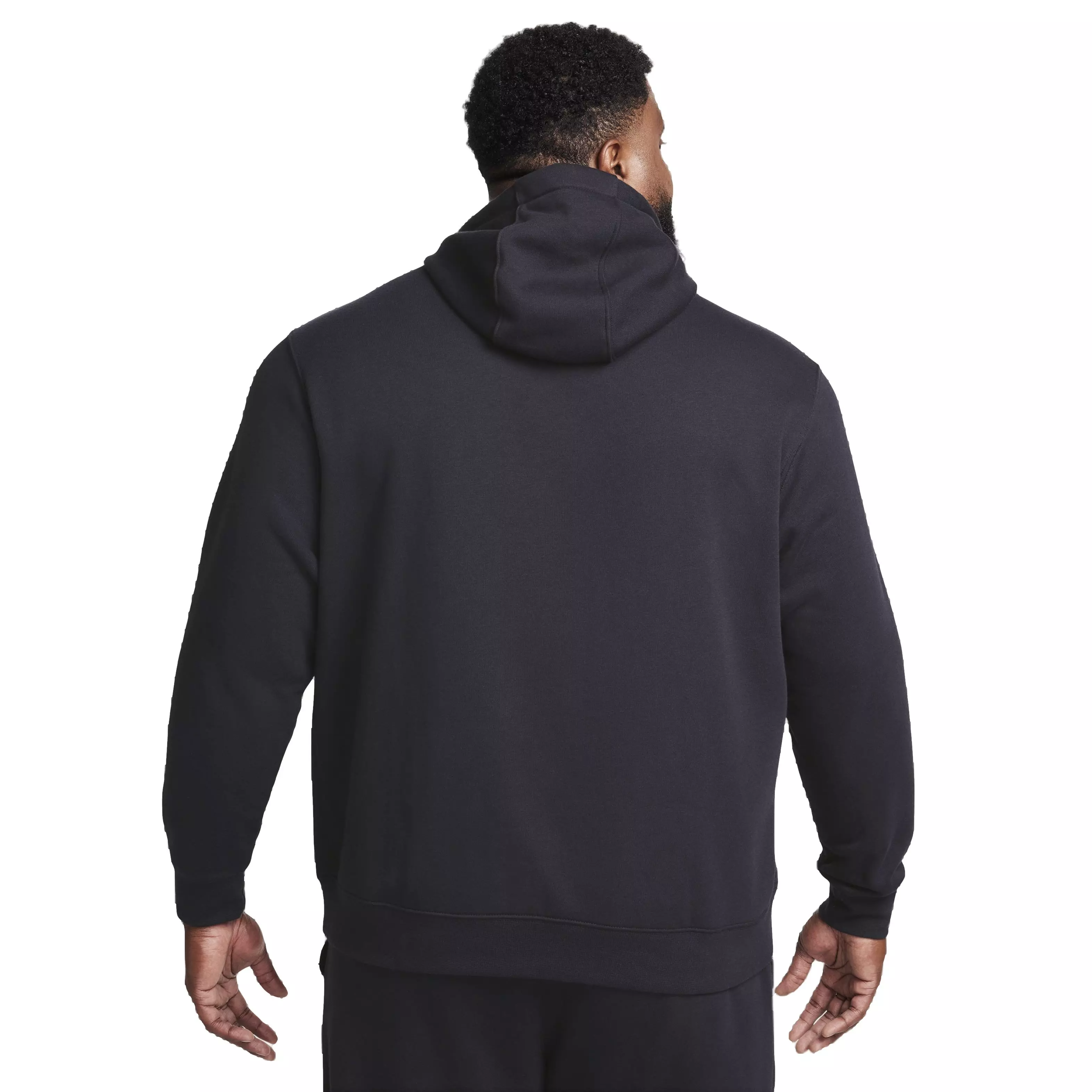 Nike Men's Club Fleece Patch Graphic BB Pullover Hoodie - BLACK