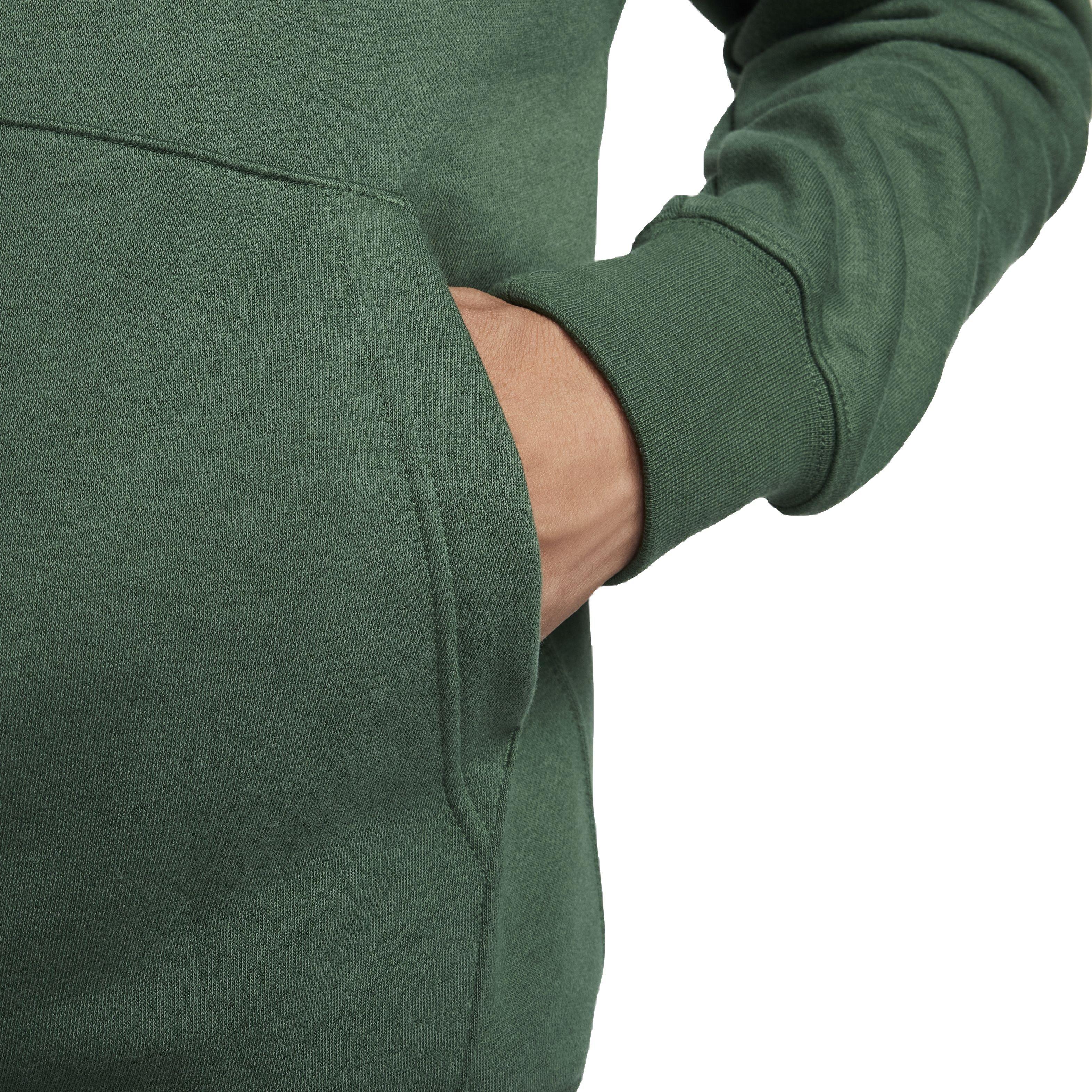 Nike Men's Club Fleece Patch Graphic BB Pullover Hoodie - GREEN Thumbnail View 5