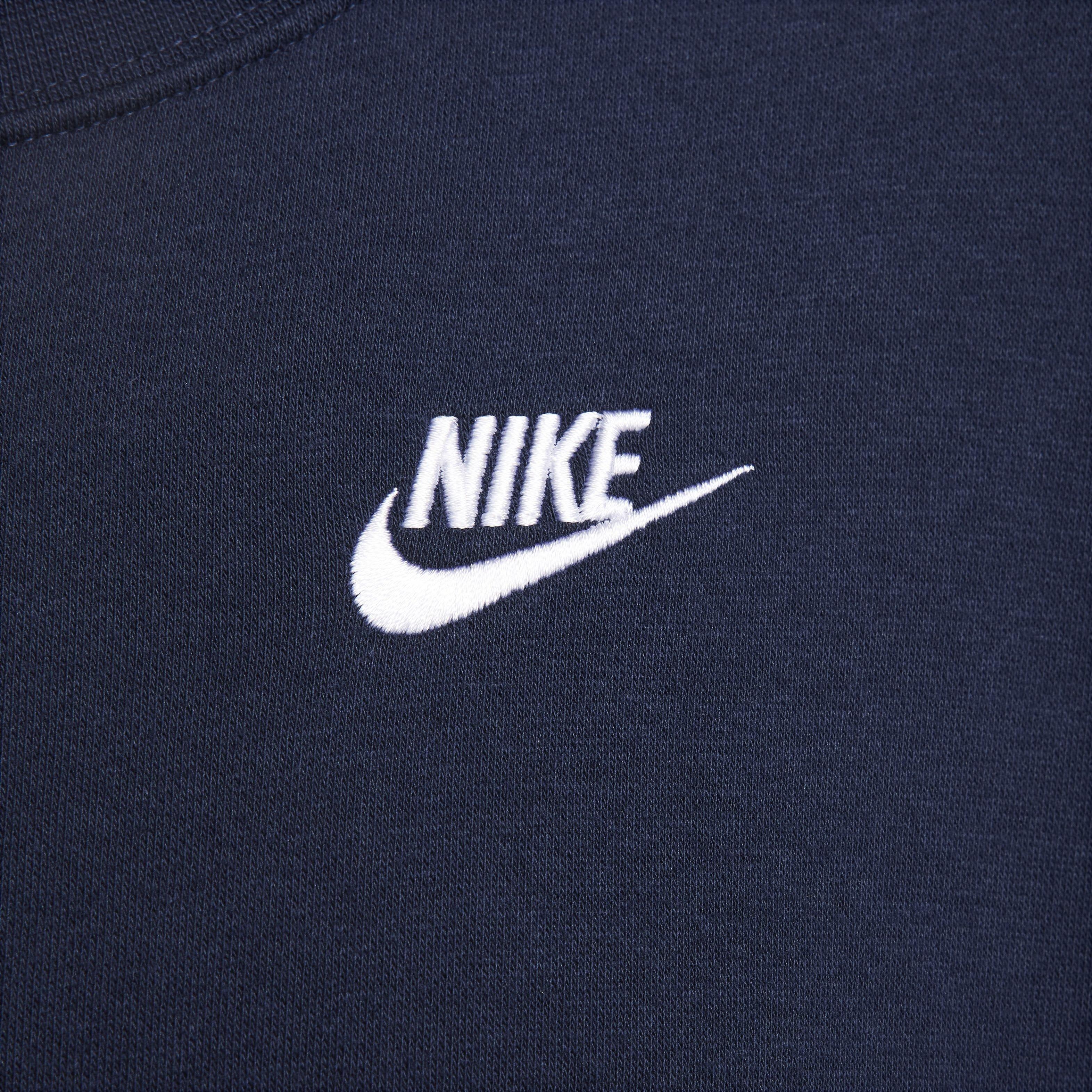 Nike Women's Sportswear Club Fleece Crewneck Sweatshirt - BLUE Thumbnail View 4