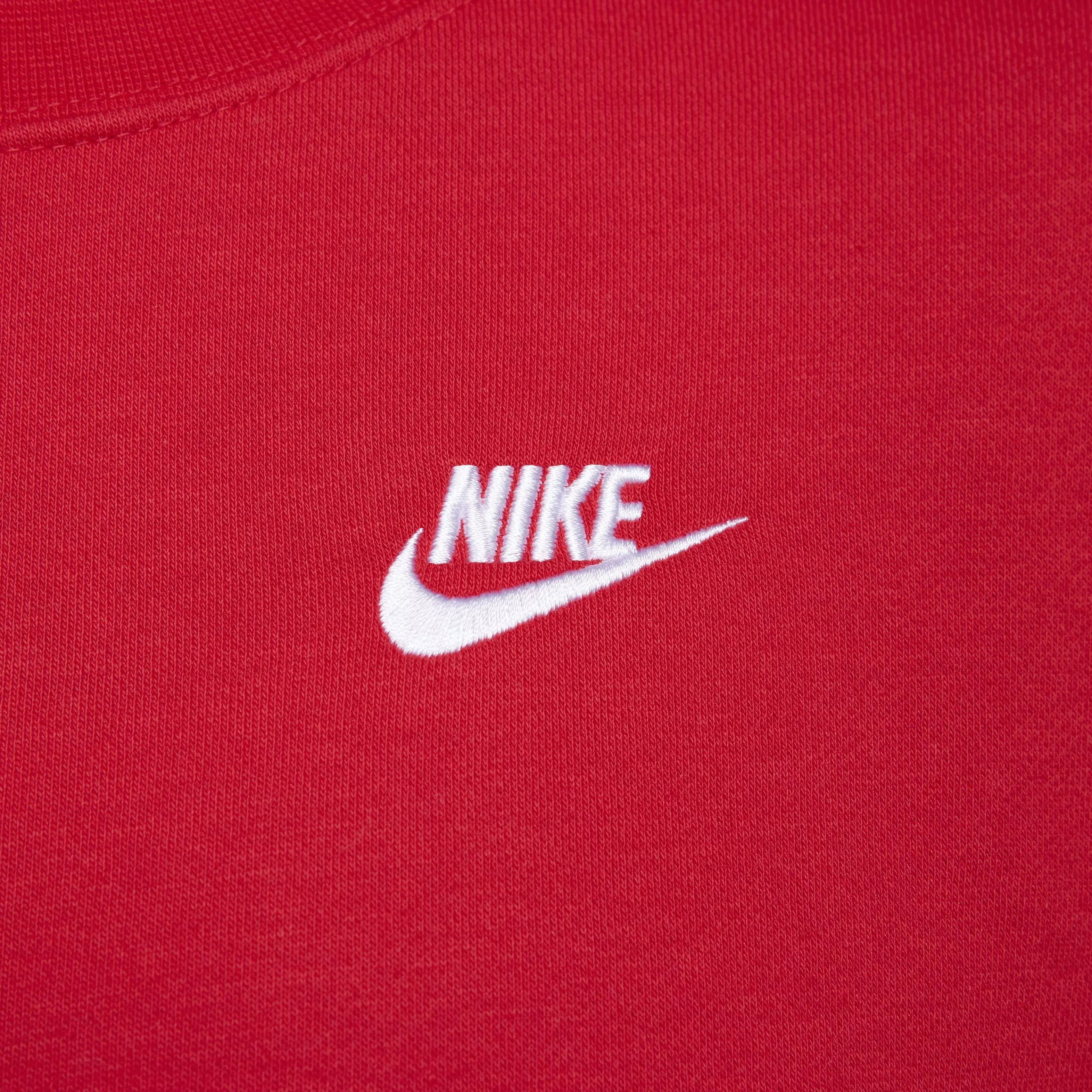 Nike Women's Sportswear Club Fleece Crewneck Sweatshirt - RED