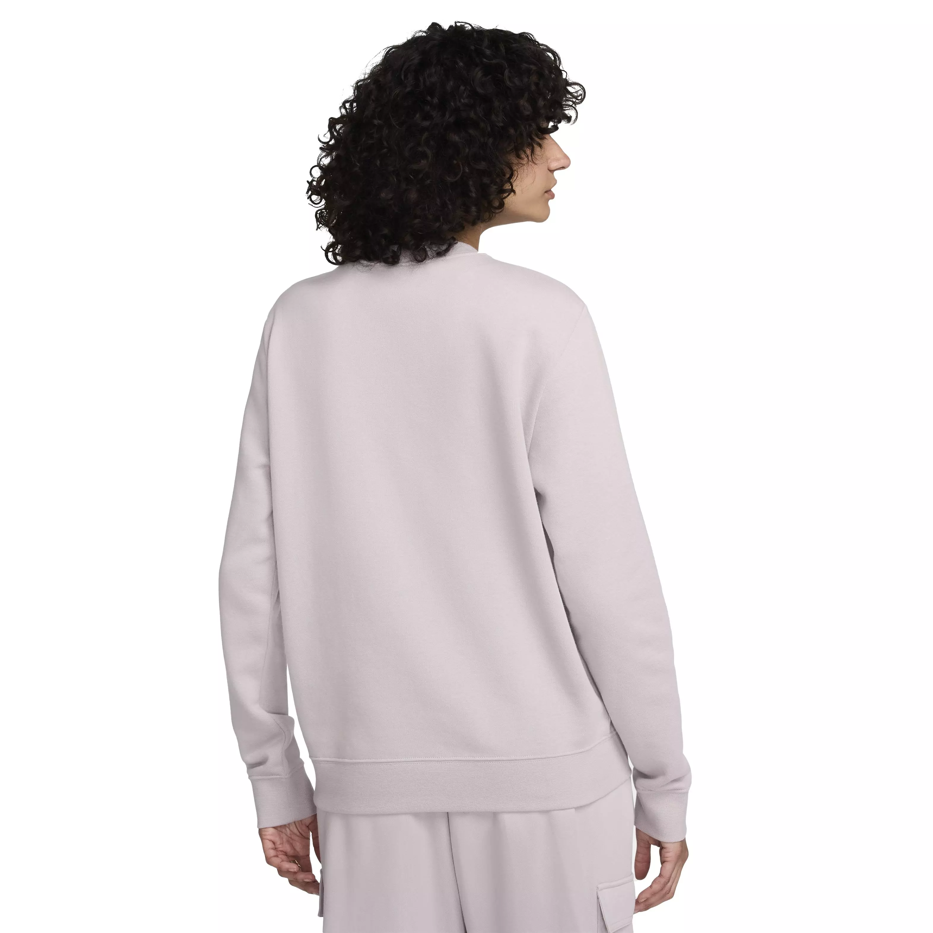 Nike Women's Sportswear Club Fleece Crewneck Sweatshirt - PURPLE