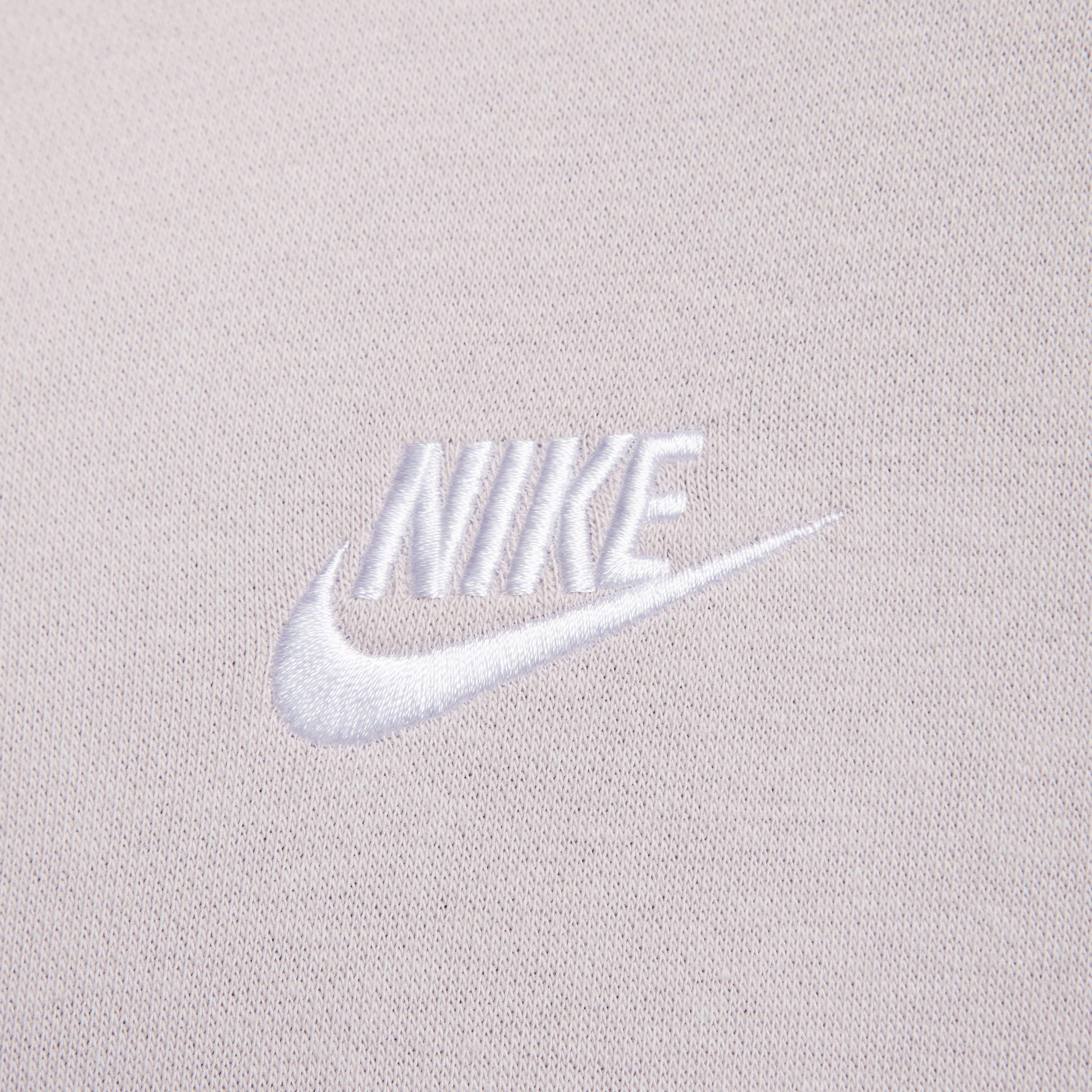 Nike Women's Sportswear Club Fleece Crewneck Sweatshirt - PURPLE Thumbnail View 4