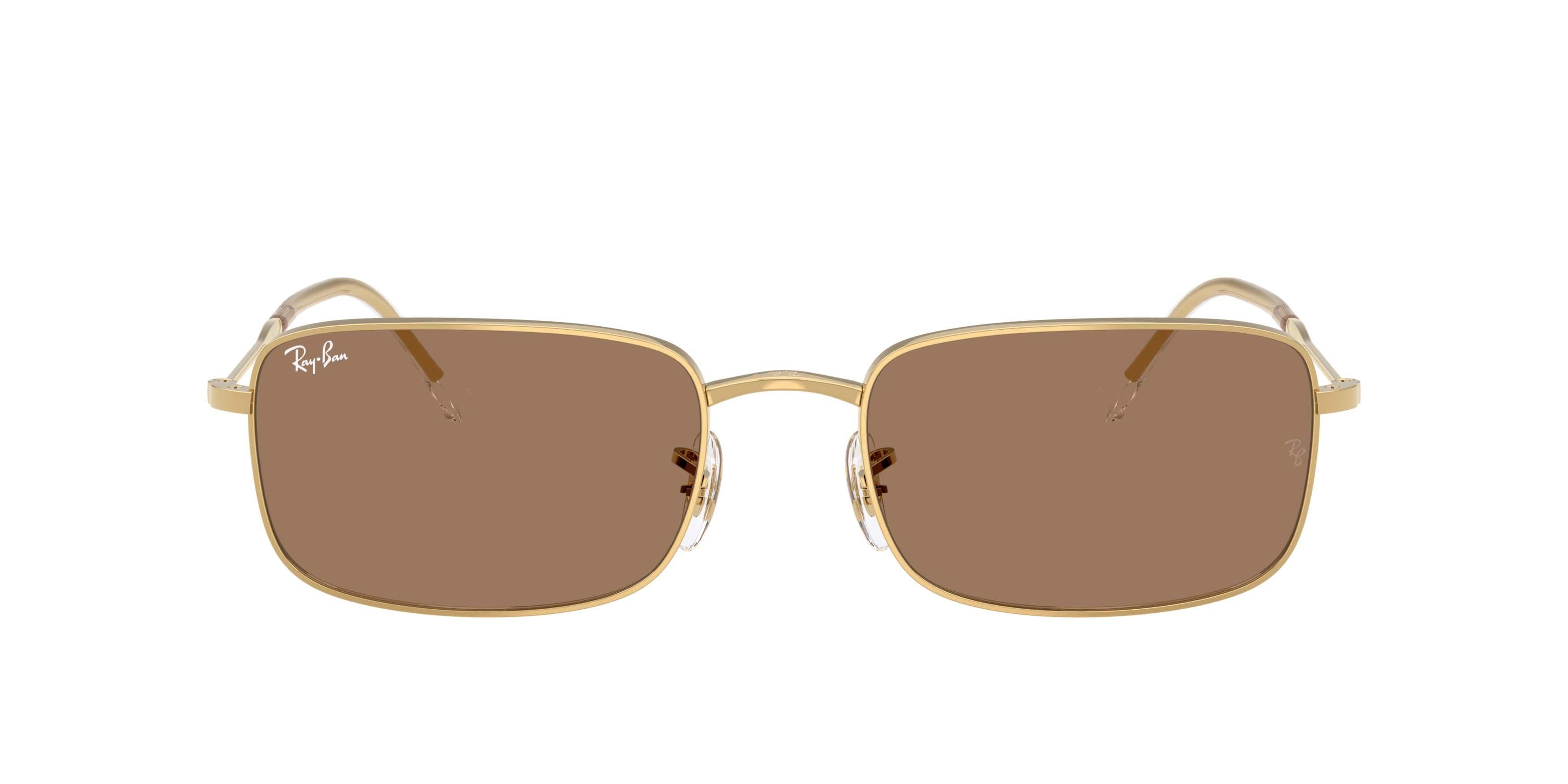 Ray-Ban RB3746 Brown Sunglasses &ndash; Polished Arista Gold - GOLD/GREY Thumbnail View 2