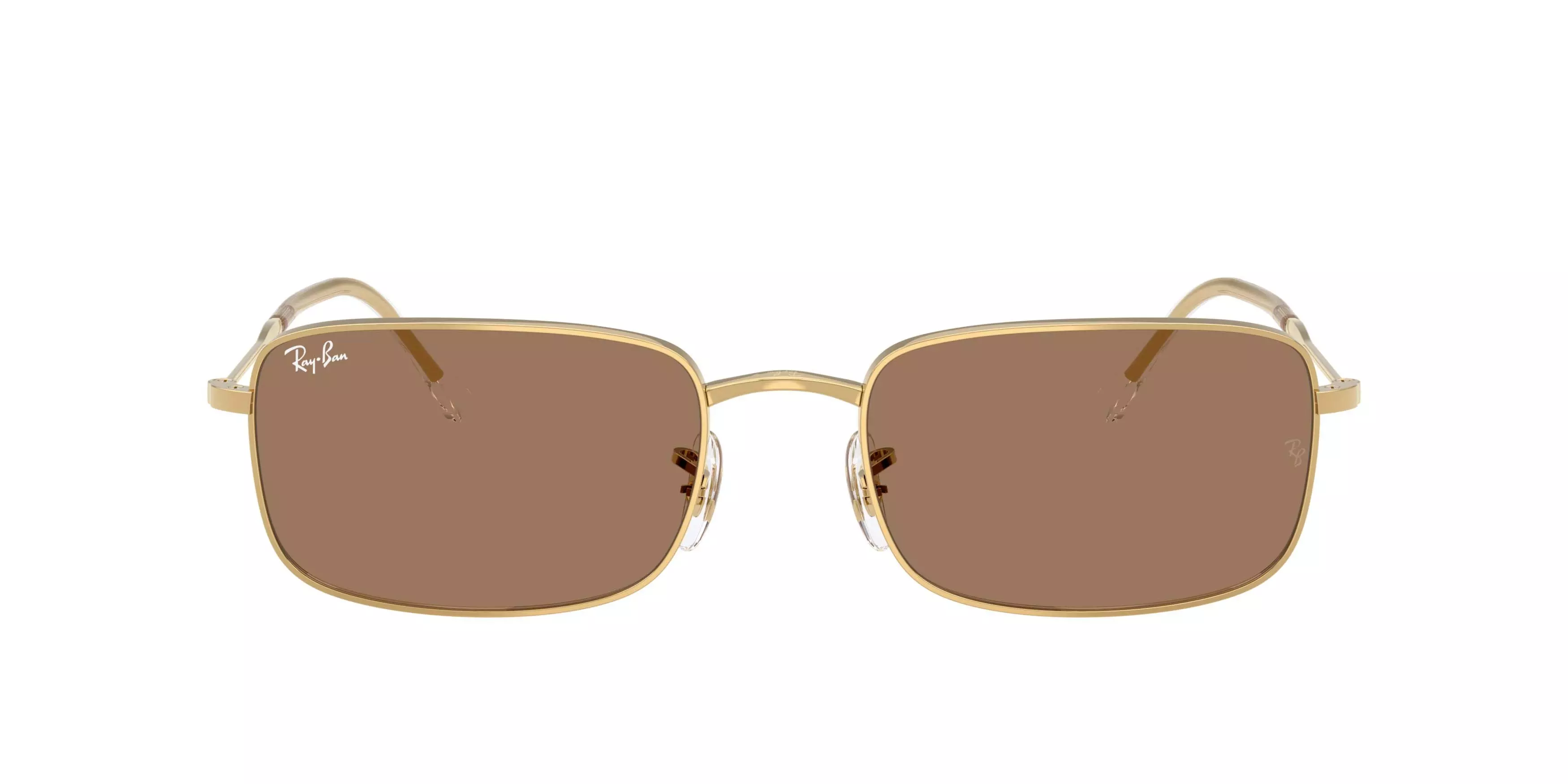 Ray-Ban RB3746 Brown Sunglasses &ndash; Polished Arista Gold - GOLD/GREY