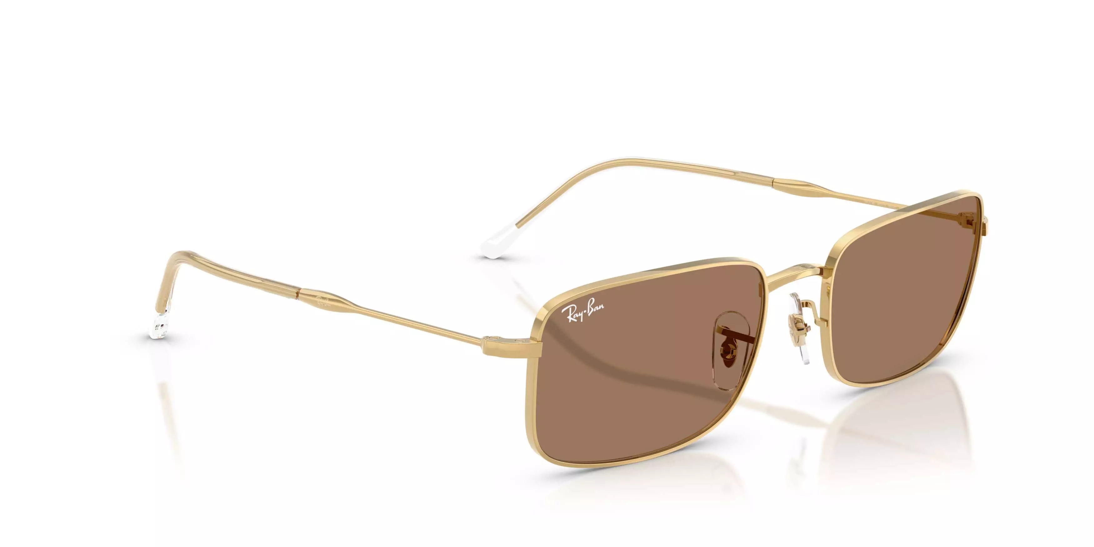 Ray-Ban RB3746 Brown Sunglasses &ndash; Polished Arista Gold - GOLD/GREY