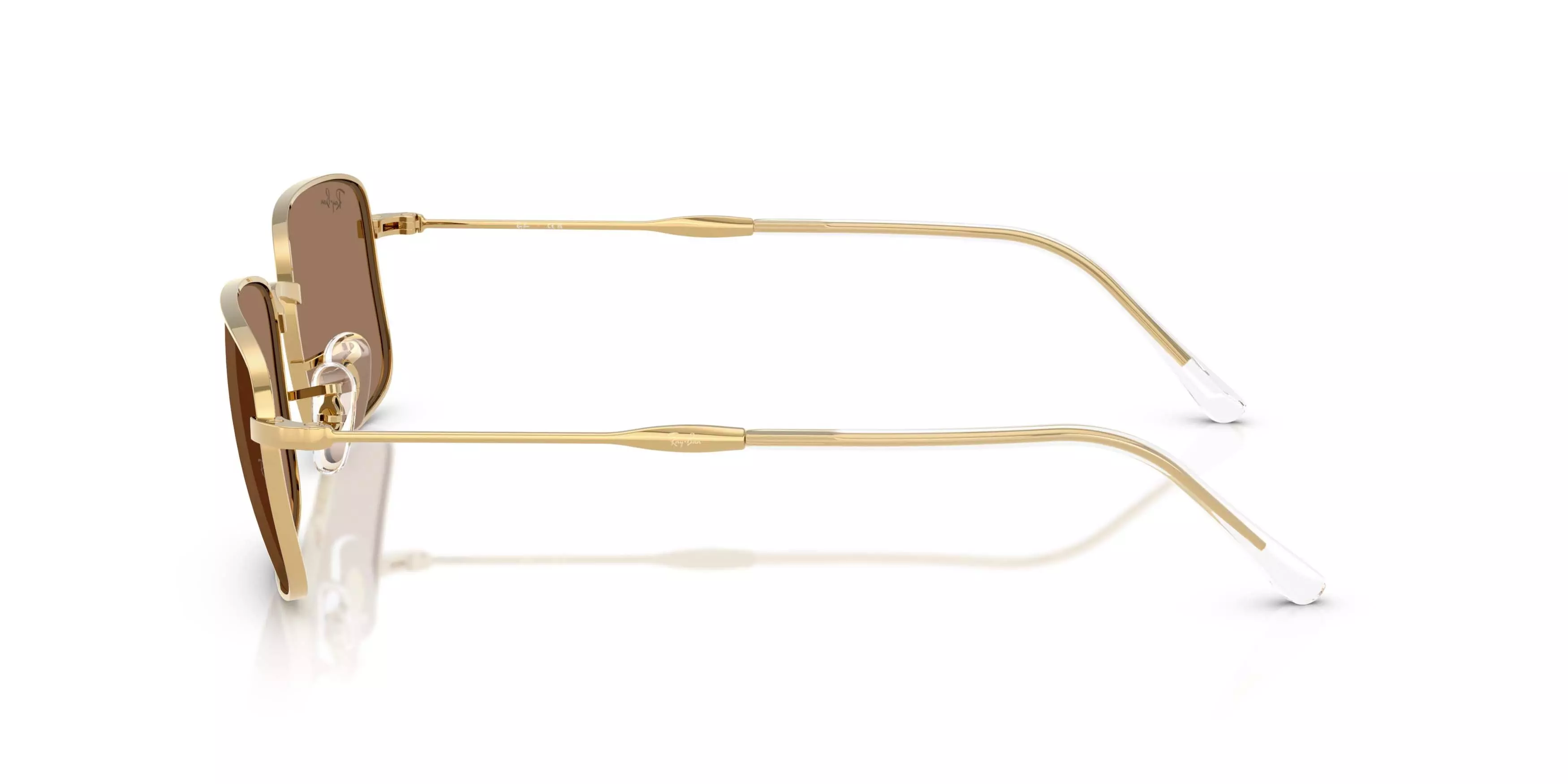 Ray-Ban RB3746 Brown Sunglasses &ndash; Polished Arista Gold - GOLD/GREY