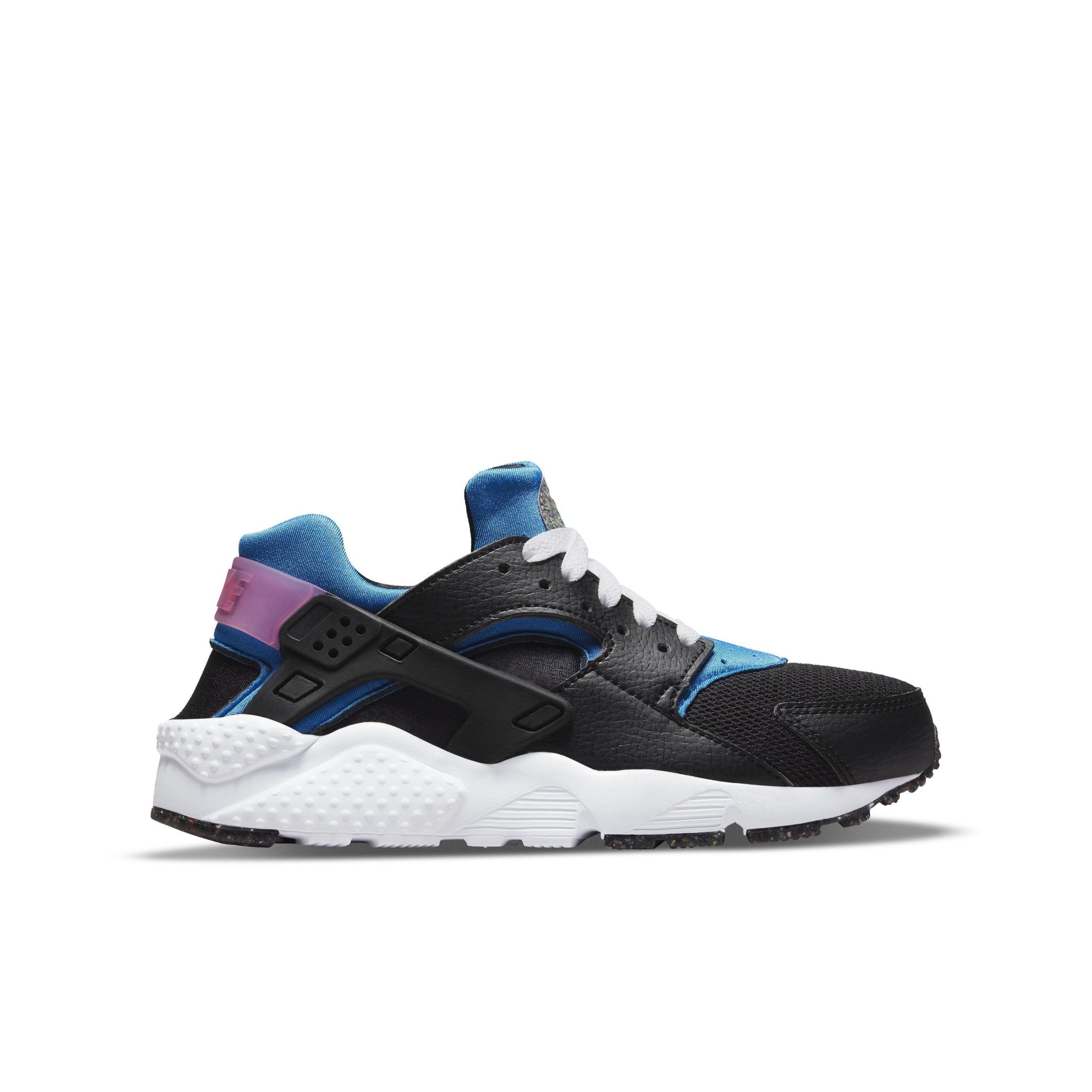 Nike air huarache shop black and blue