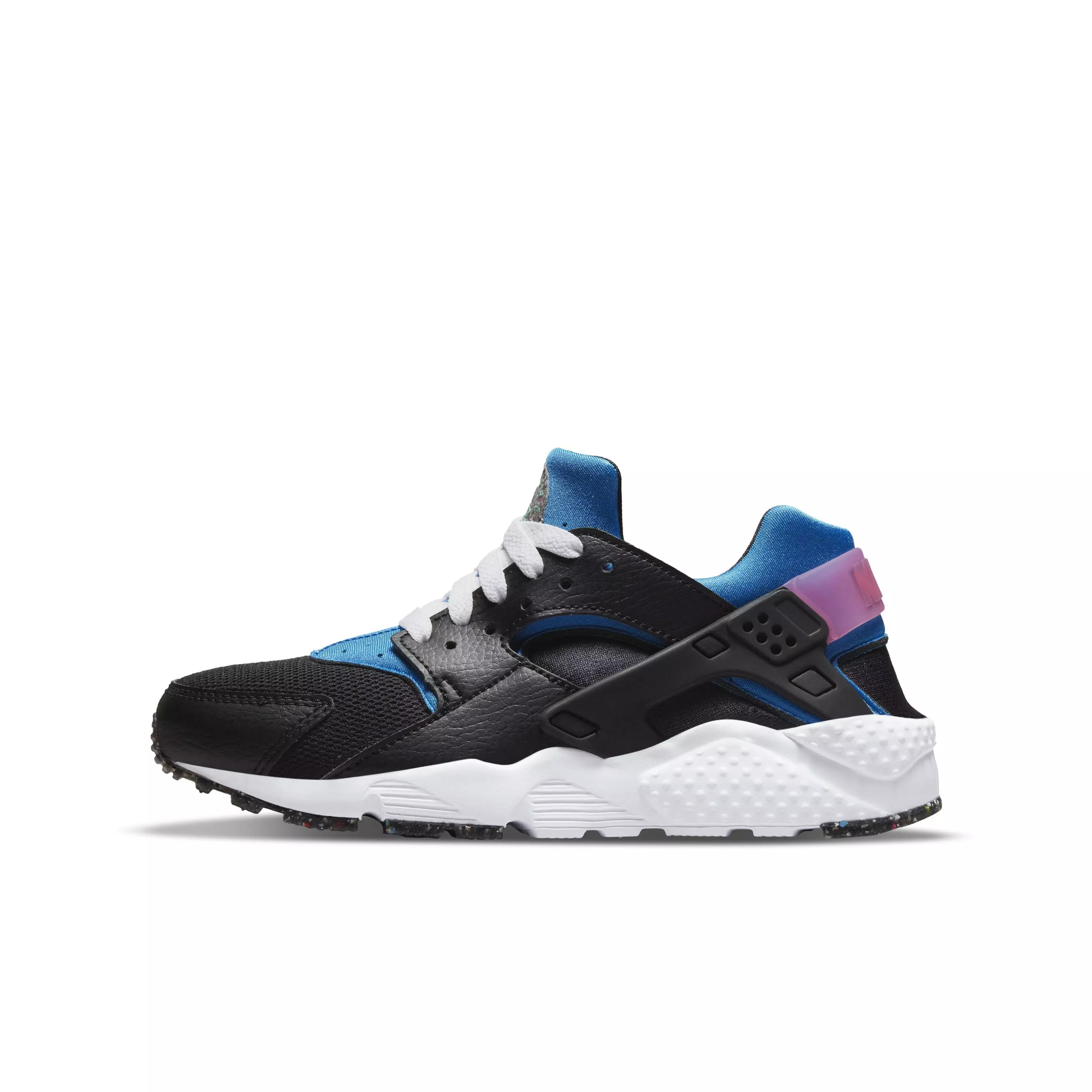 Nike Huarache Run "Black/Mint Foam/Light Photo Blue" Grade School Boys' Shoe - BLACK