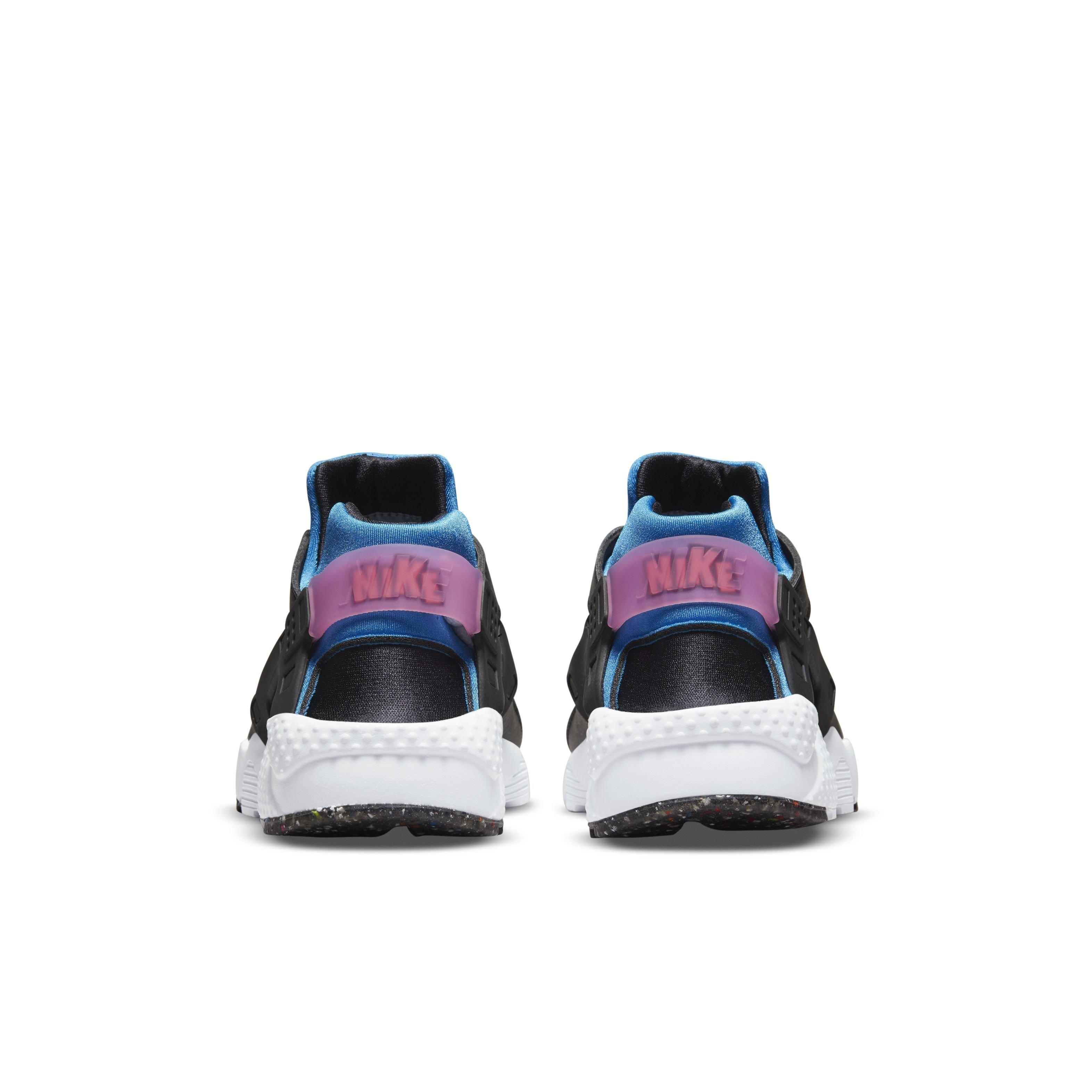 Nike Huarache Run "Black/Mint Foam/Light Photo Blue" Grade School Boys' Shoe - BLACK Thumbnail View 5